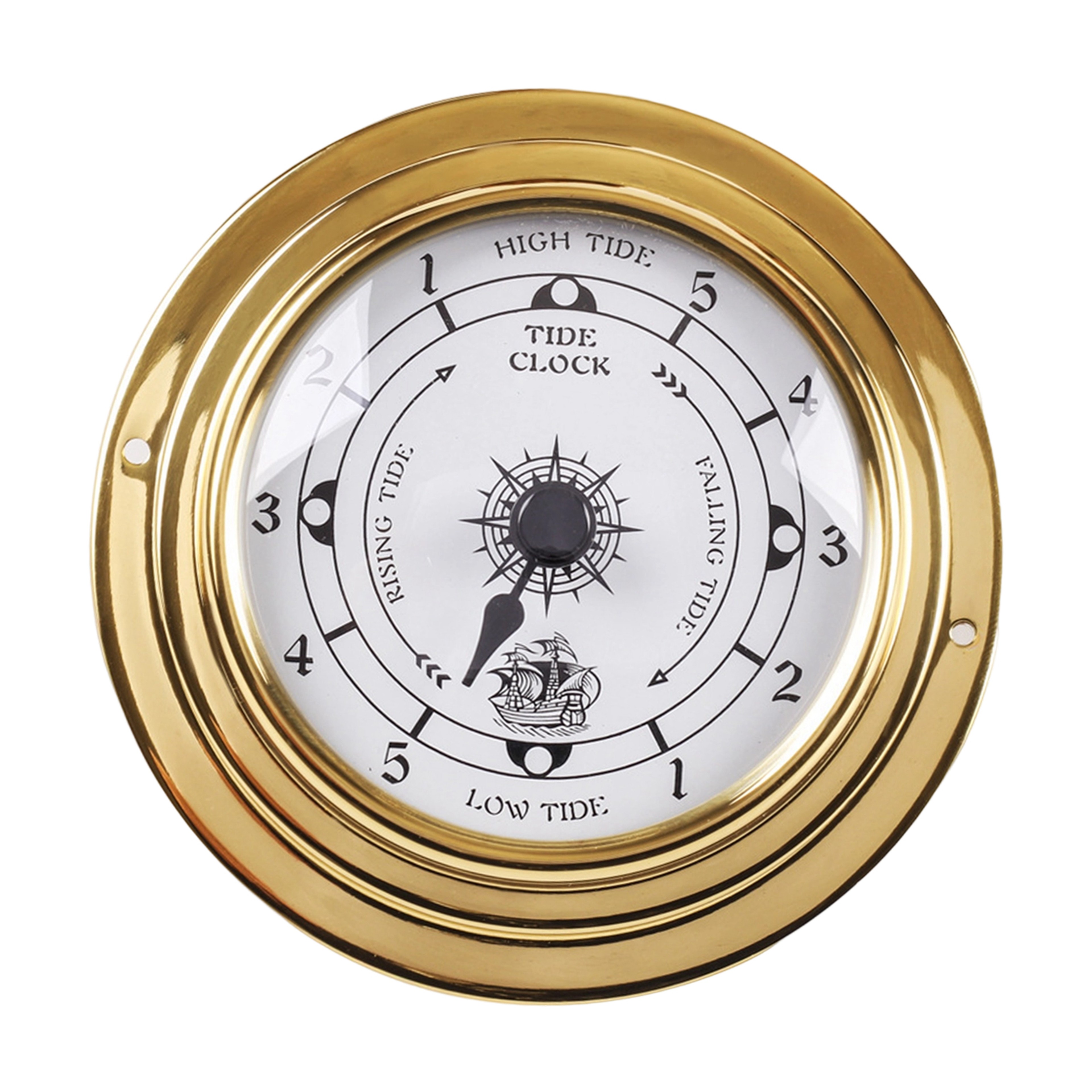 Vintage Tide Clock Nautical Wall Clock Sailing Instrument Decor 8