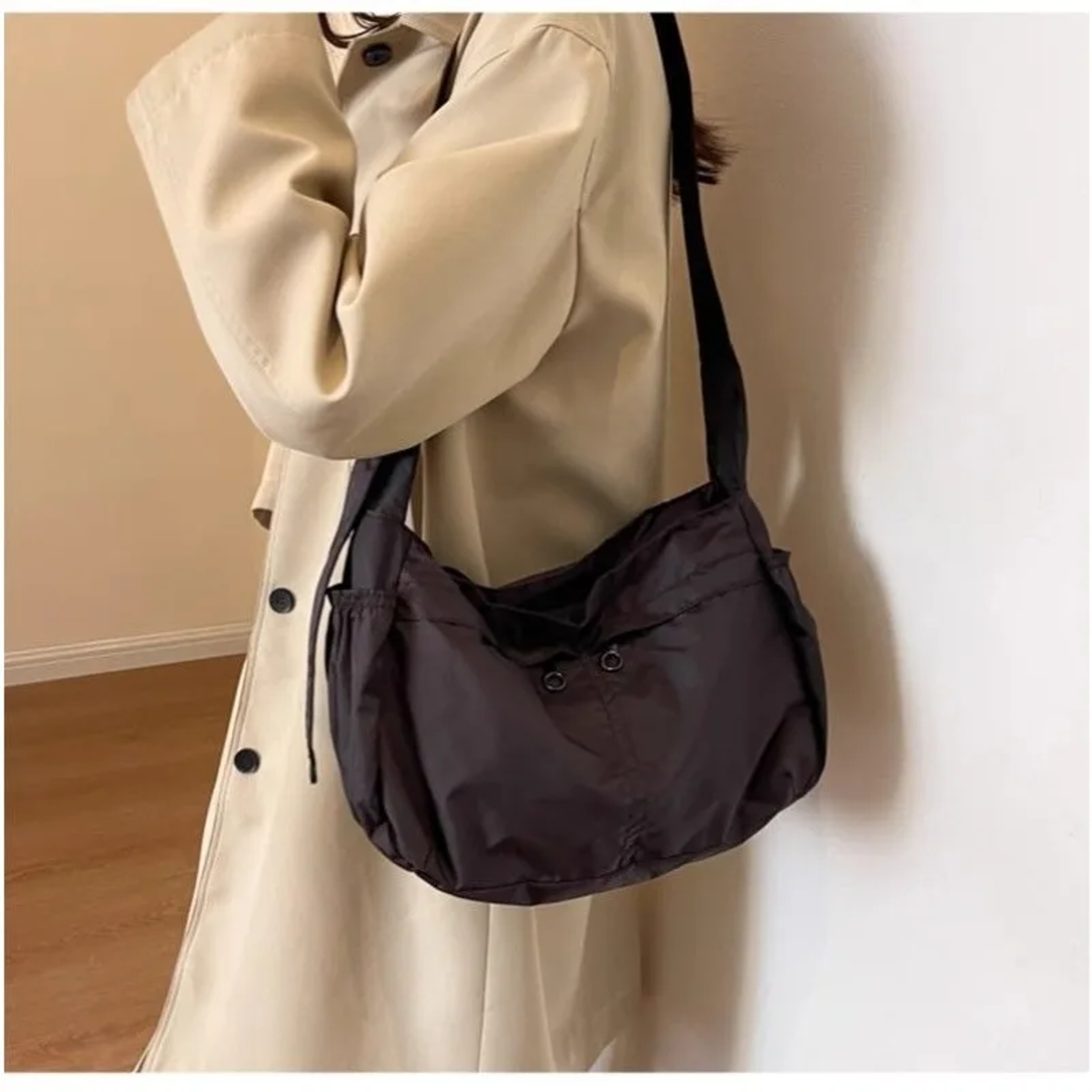 Tote Bag Large Capacity Nylon Crossbody Shoulder Bag Lightweight Everyday Travel Gym Tote 3