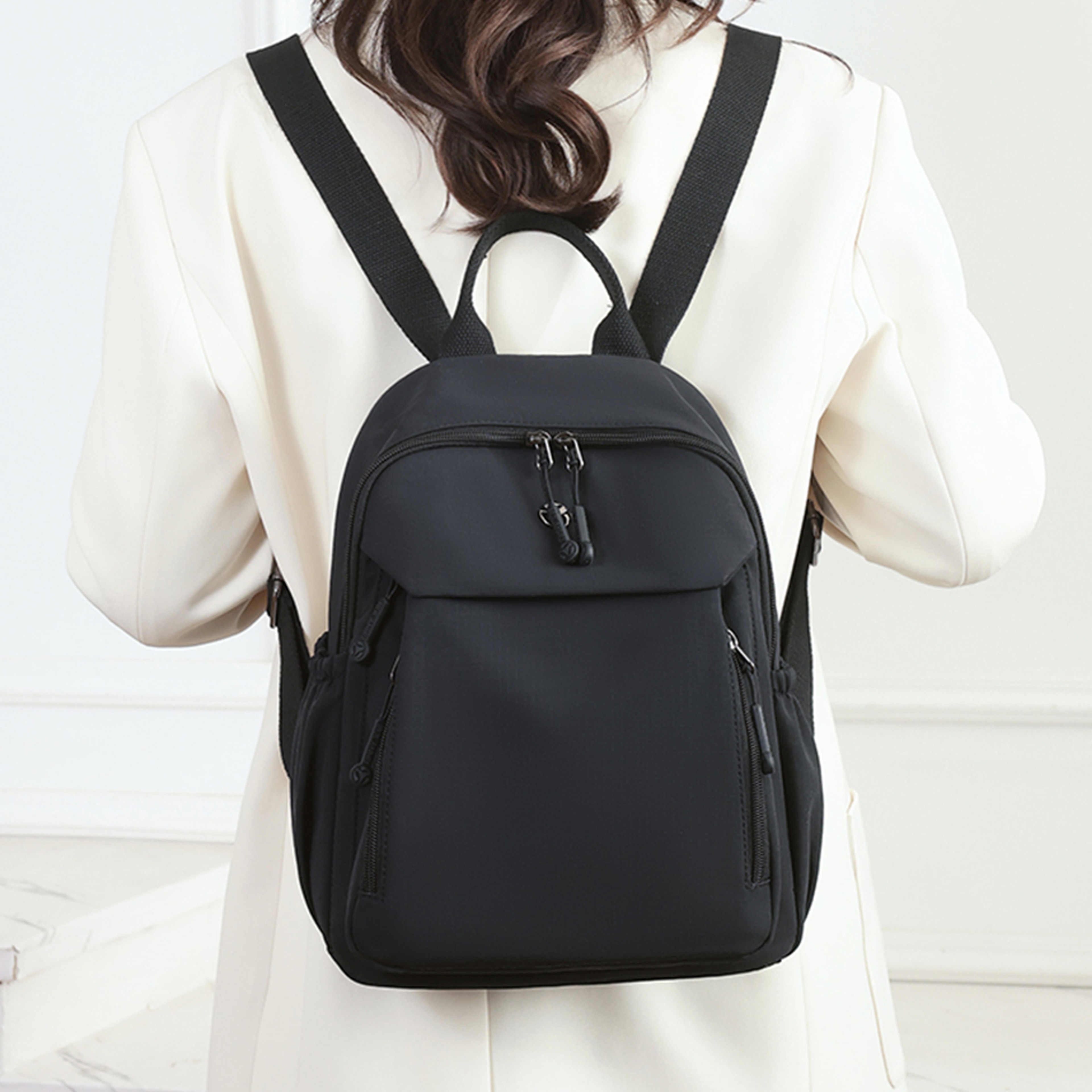 Urban Nylon Backpack For Women Lightweight Travel Backpack Casual School Daypack 9