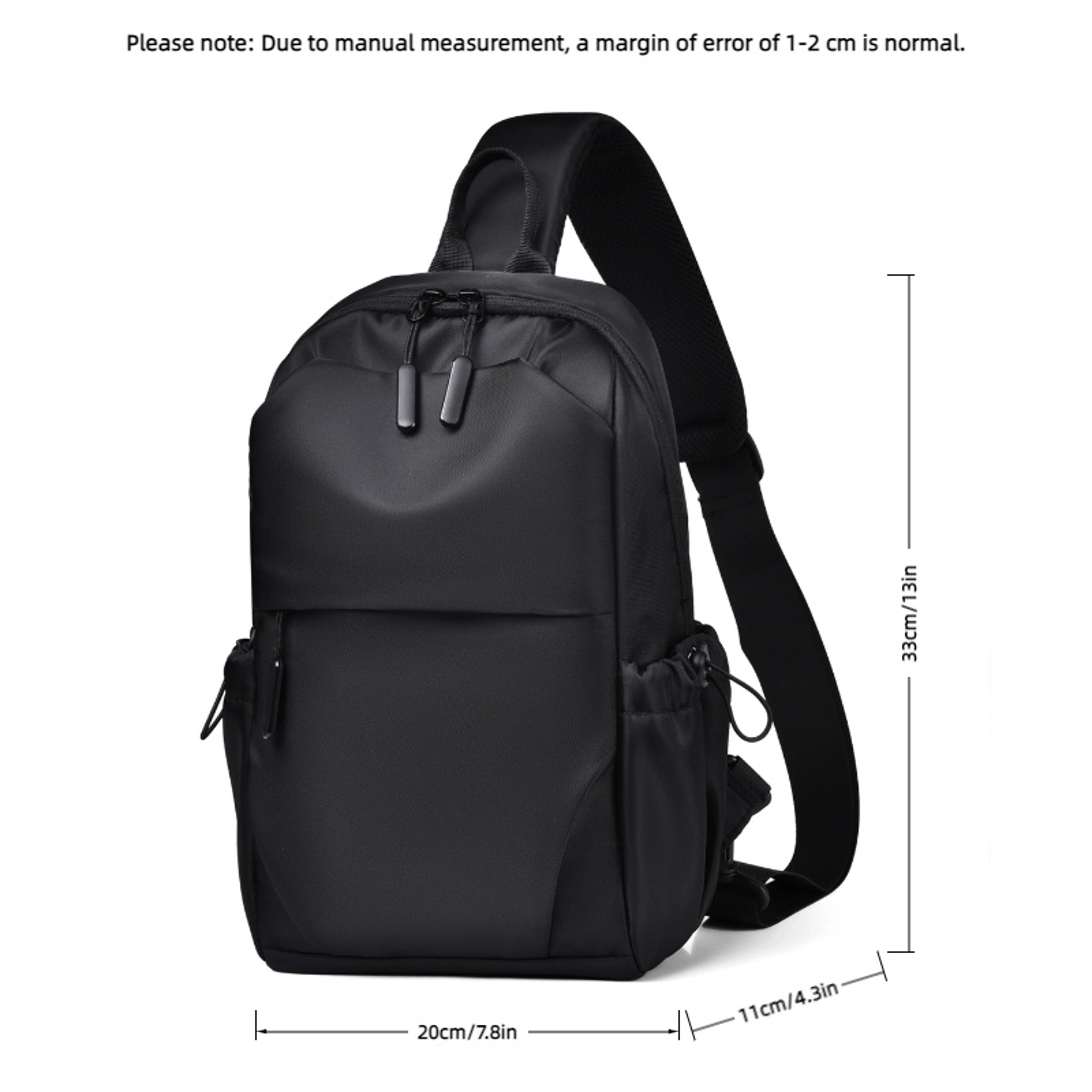 Business Travel Chest Bag For Men Lightweight Crossbody Sling Bag With Adjustable Strap 7
