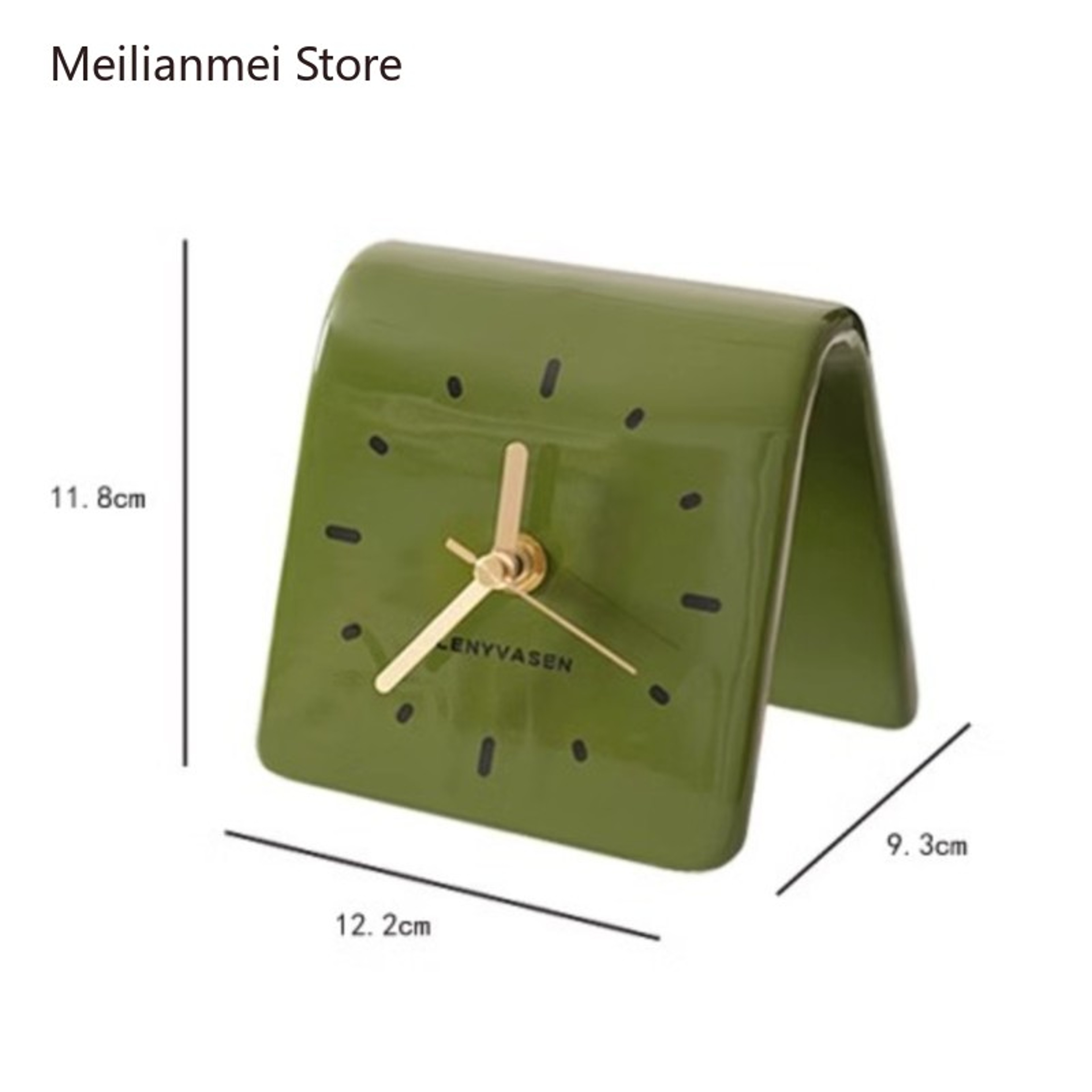 Modern Ceramic Desk Clock Silent Table Clock For Bedroom Living Room Office Home Decor 11