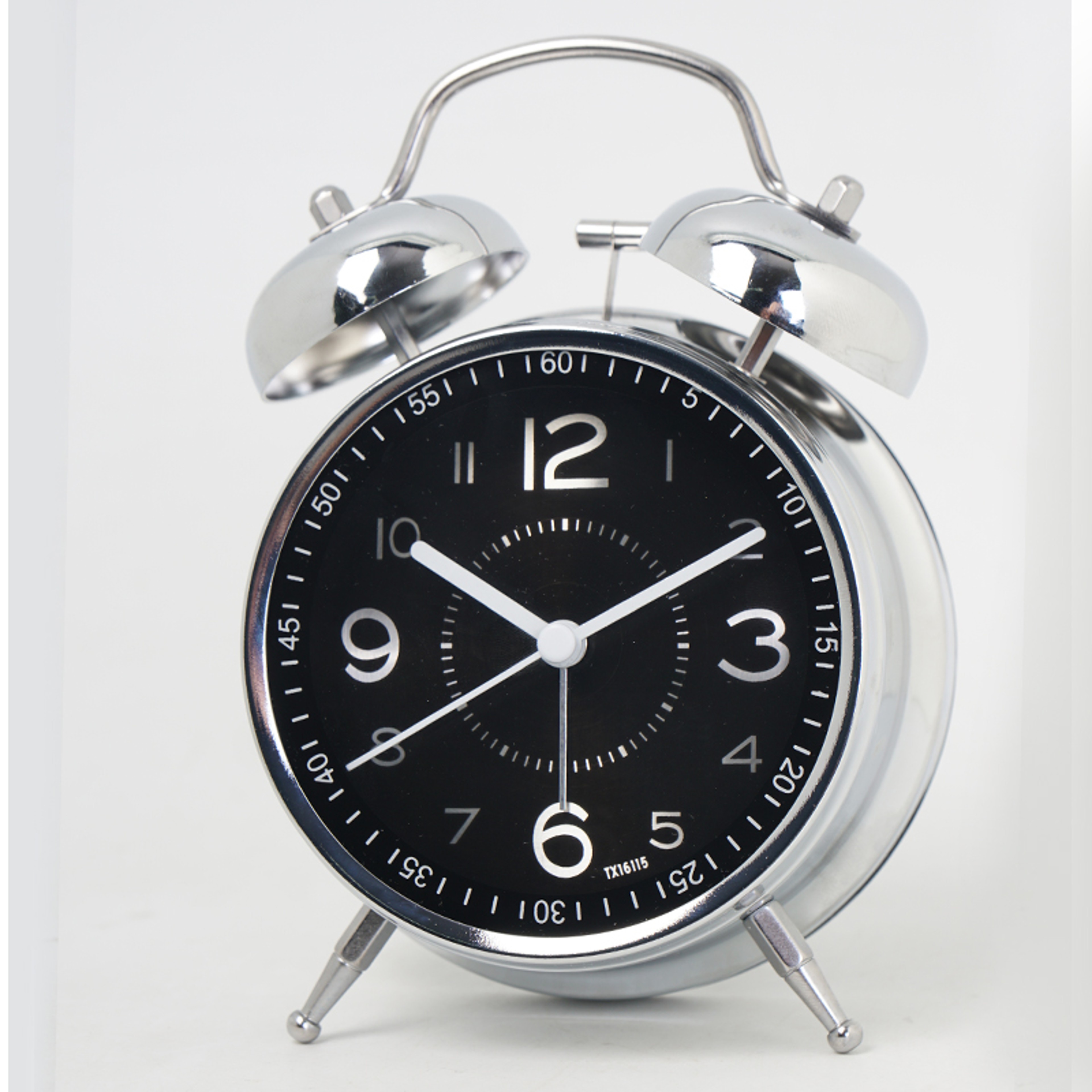 Silent Alarm Clock Analog Desk Clock Vintage Iron Quartz Kids Bedside Clock With Glow In The Dark H 7