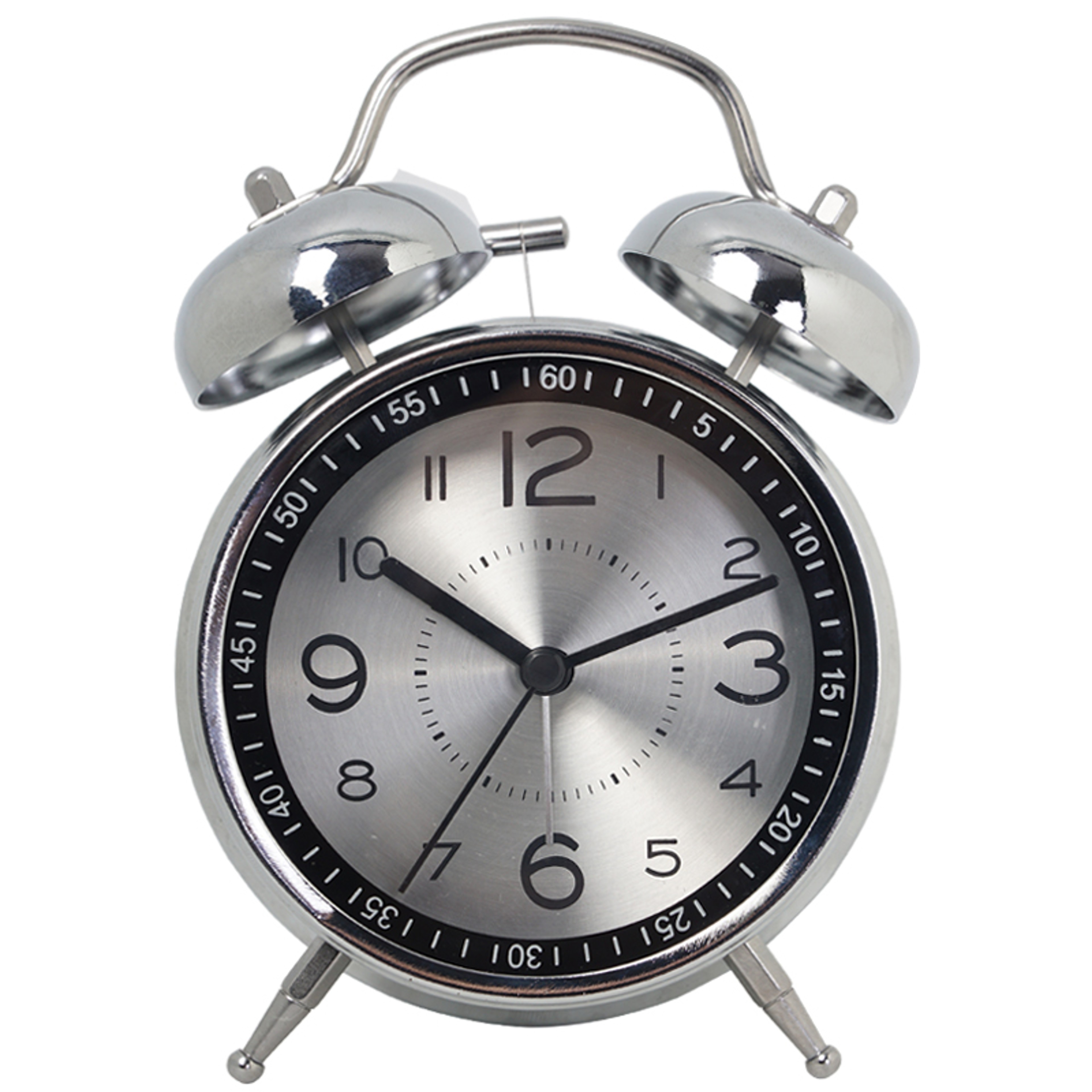 Silent Alarm Clock Analog Desk Clock Vintage Iron Quartz Kids Bedside Clock With Glow In The Dark H 2