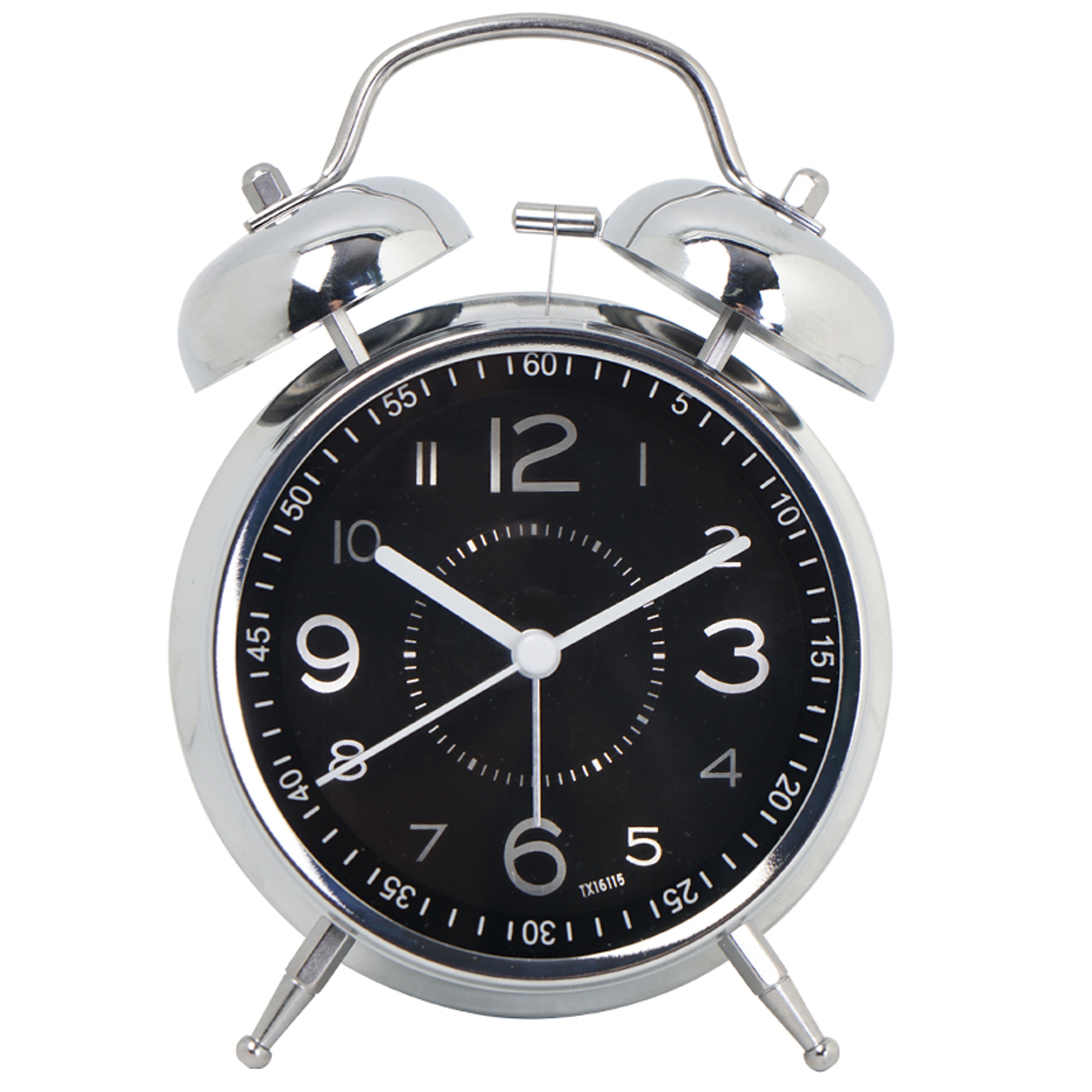 Silent Alarm Clock Analog Desk Clock Vintage Iron Quartz Kids Bedside Clock With Glow In The Dark H 3