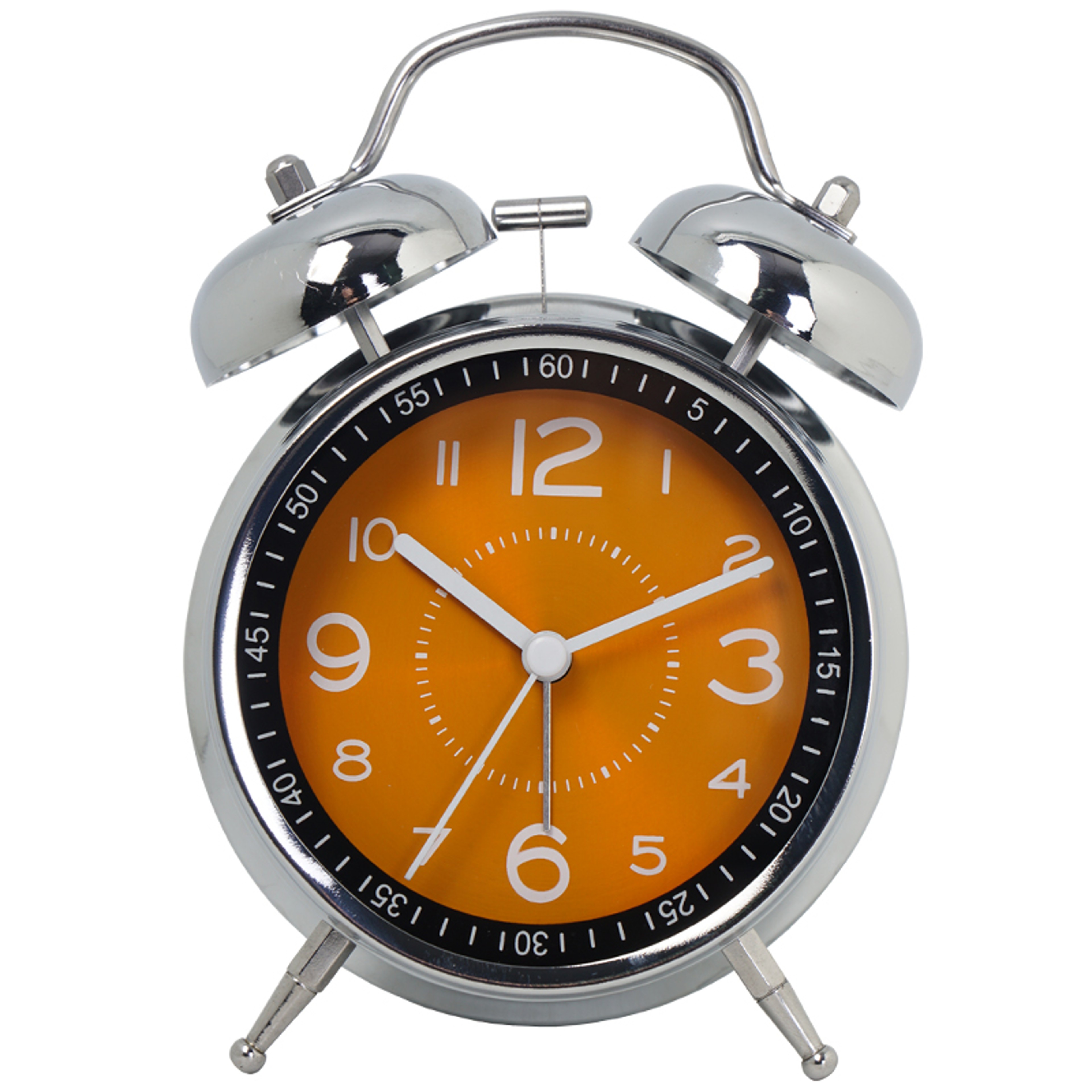 Silent Alarm Clock Analog Desk Clock Vintage Iron Quartz Kids Bedside Clock With Glow In The Dark H 4