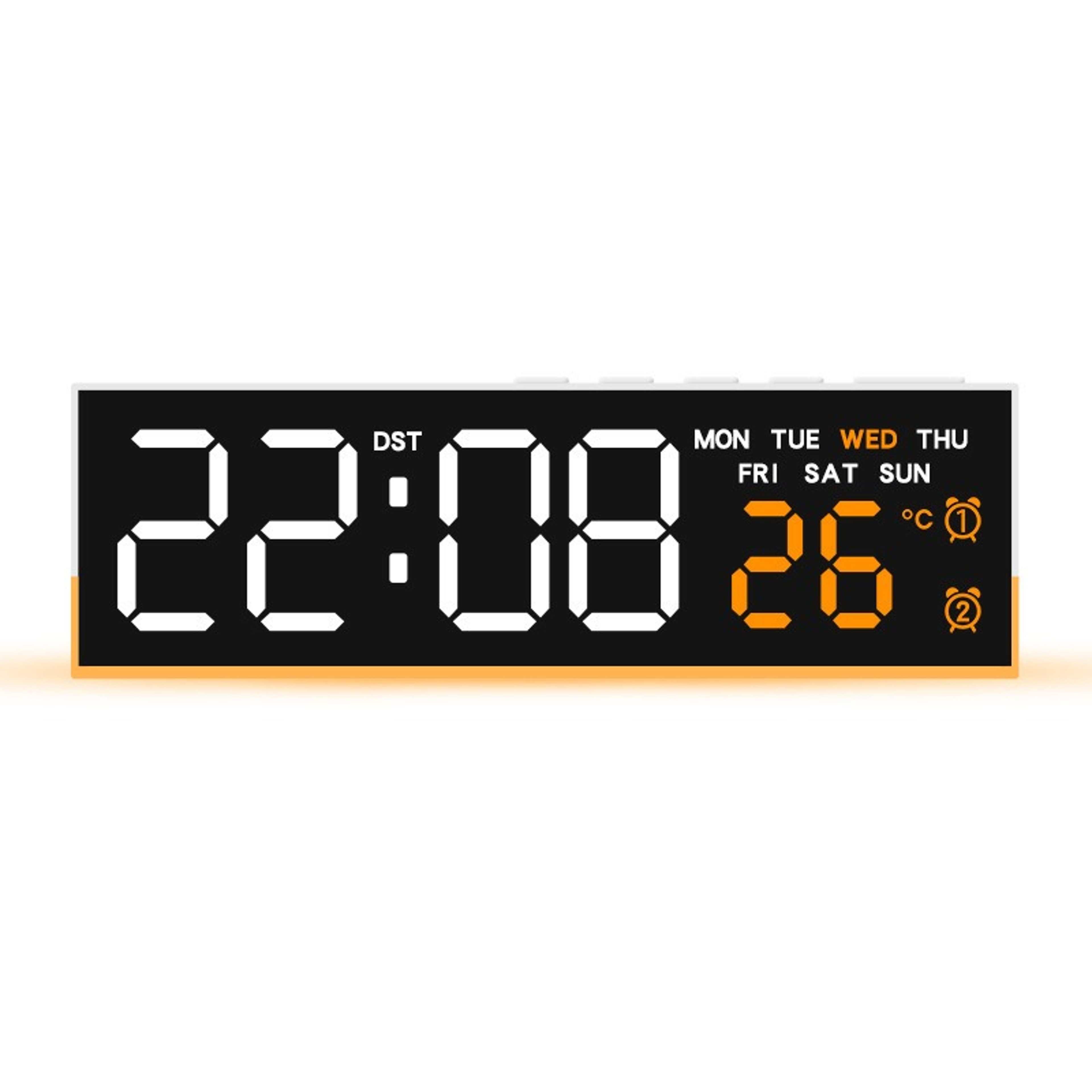 Smart LED Digital Alarm Clock With Ambient Light Temperature Display And Bedside Night Light 3