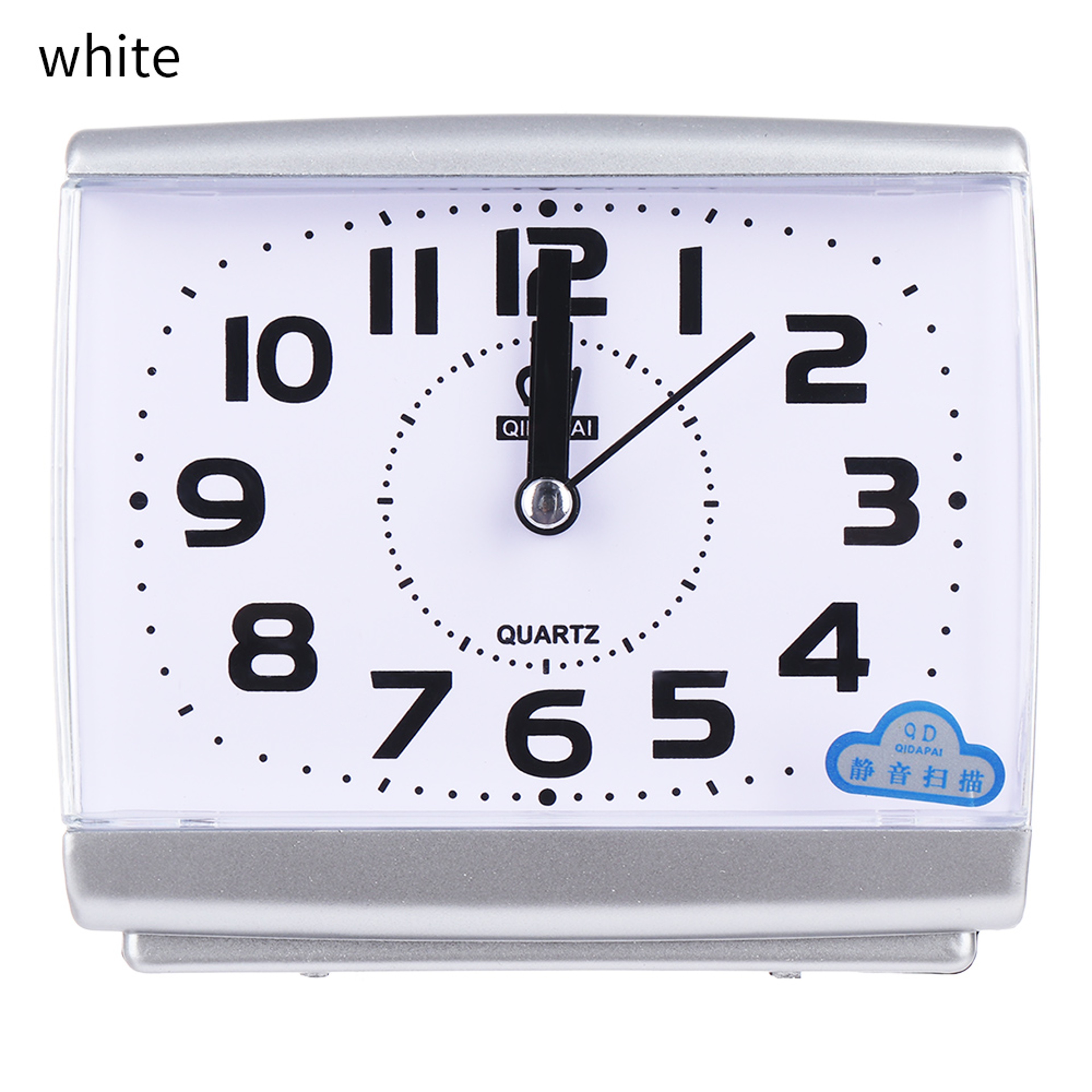 Large Number Quartz Alarm Clock Silent Bedside Alarm Clock For Bedroom Desk And Home Decor 2
