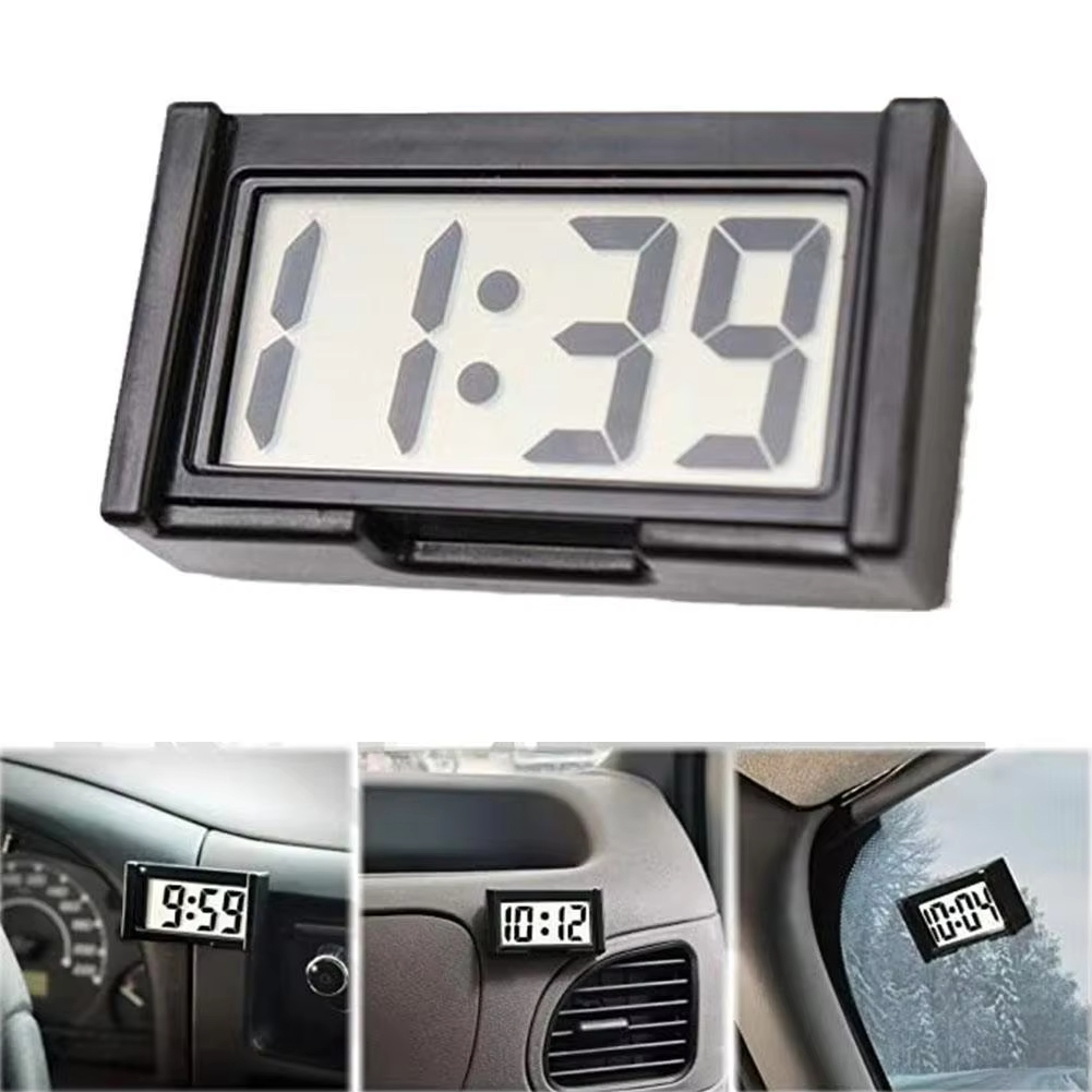 Portable Mini Desk Clock Quiet Digital Travel Clock For Home Office Car Students 5