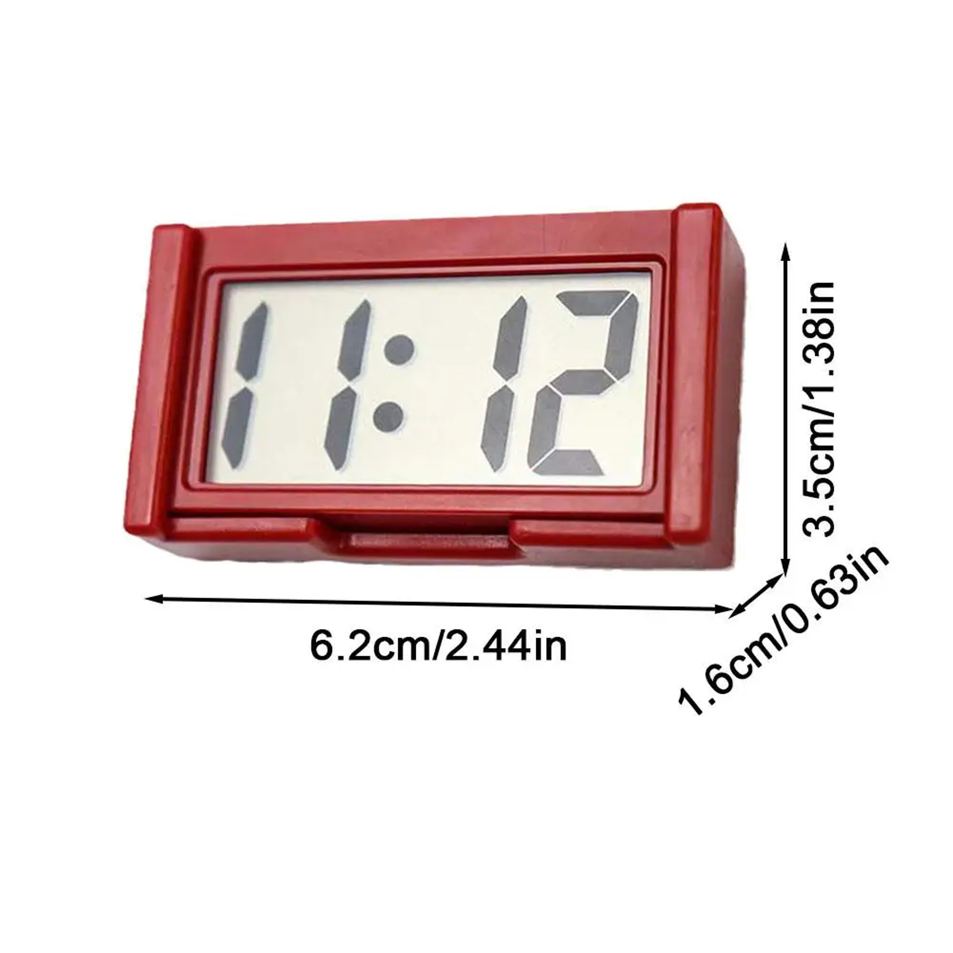 Portable Mini Desk Clock Quiet Digital Travel Clock For Home Office Car Students 8