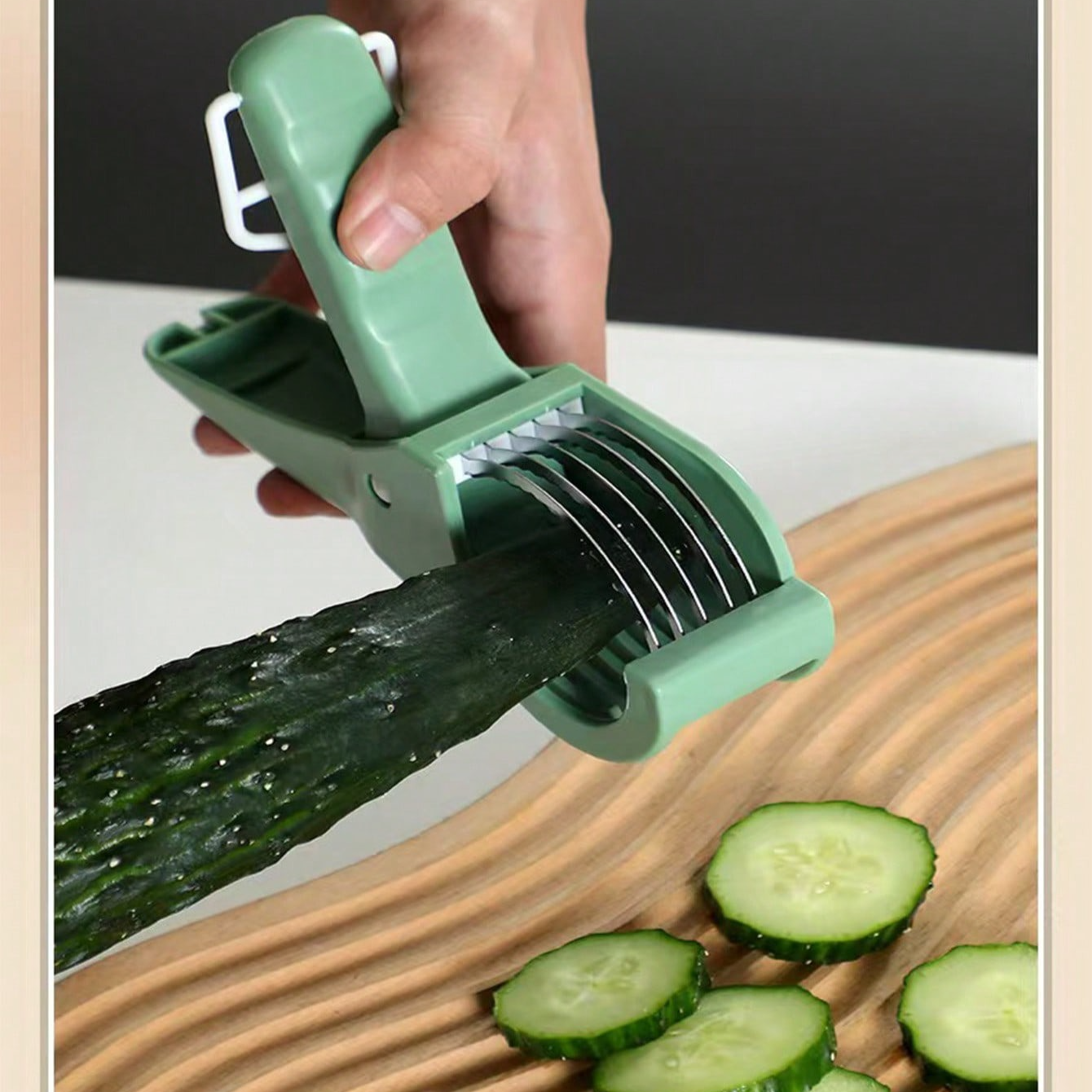 QuickSlice Stainless Steel Manual Vegetable And Fruit Slicer 0