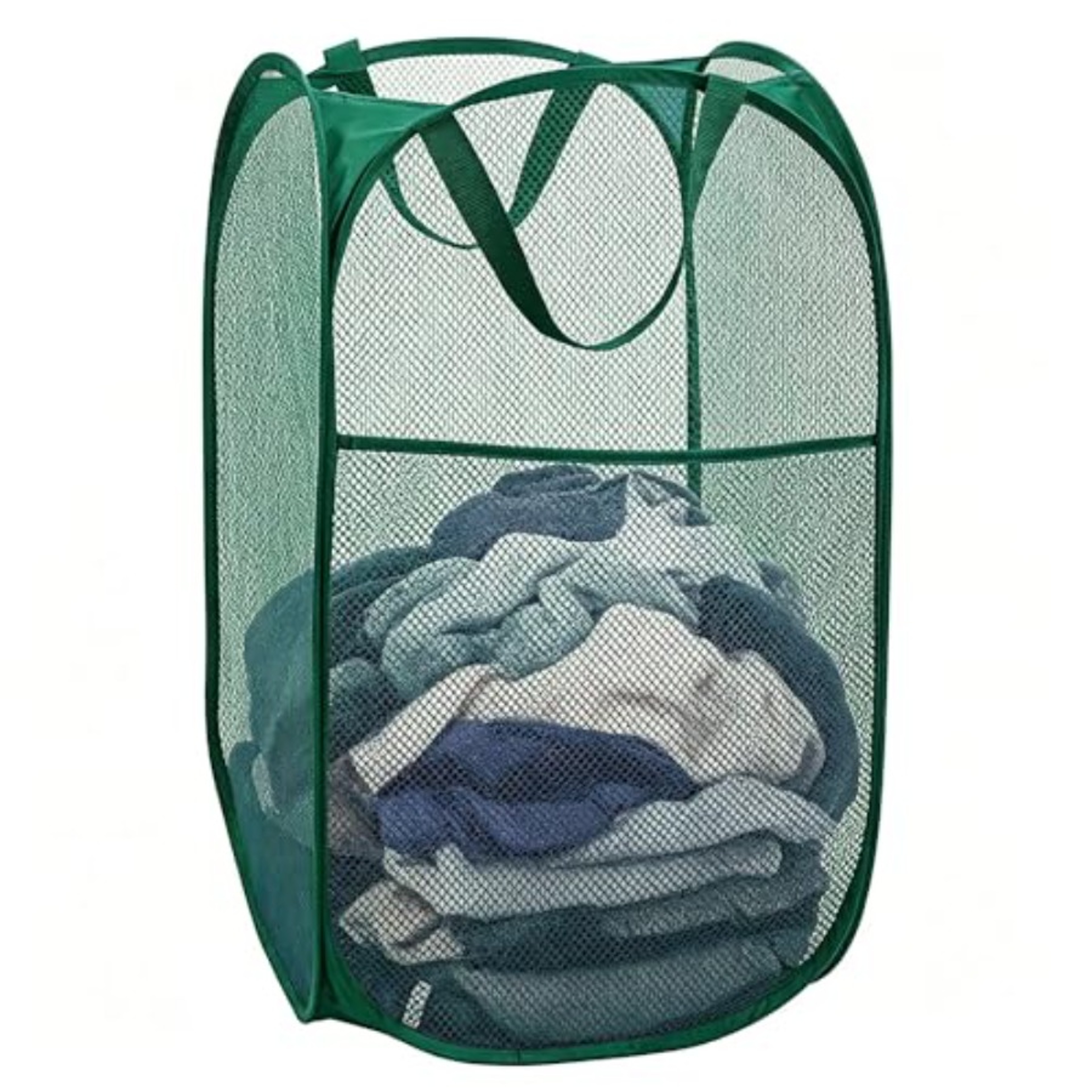 Collapsible Mesh Pop Up Laundry Hamper With Reinforced Handles 3