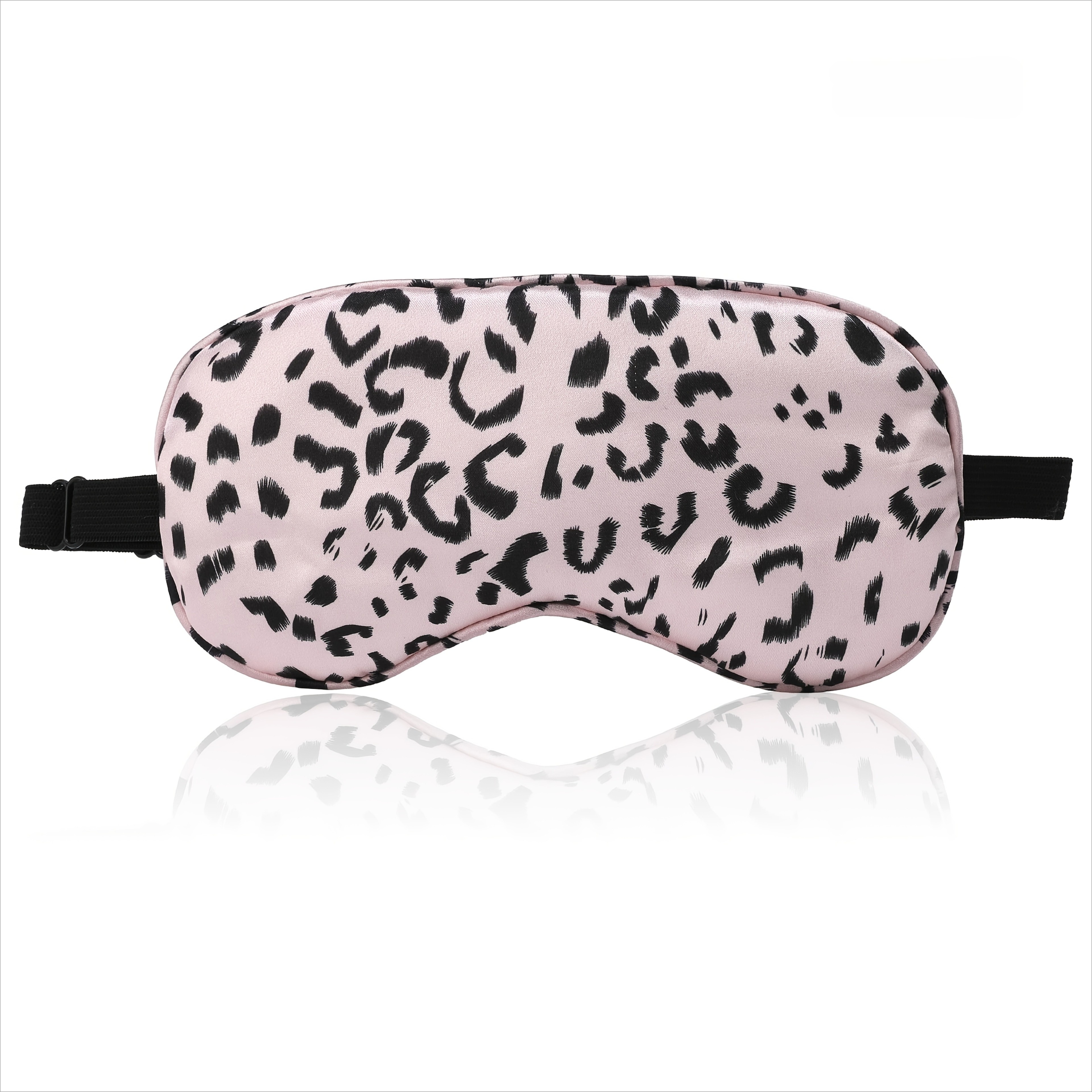 Blackout Sleep Mask With Adjustable Strap Cute Leopard Print Eye Cover 0