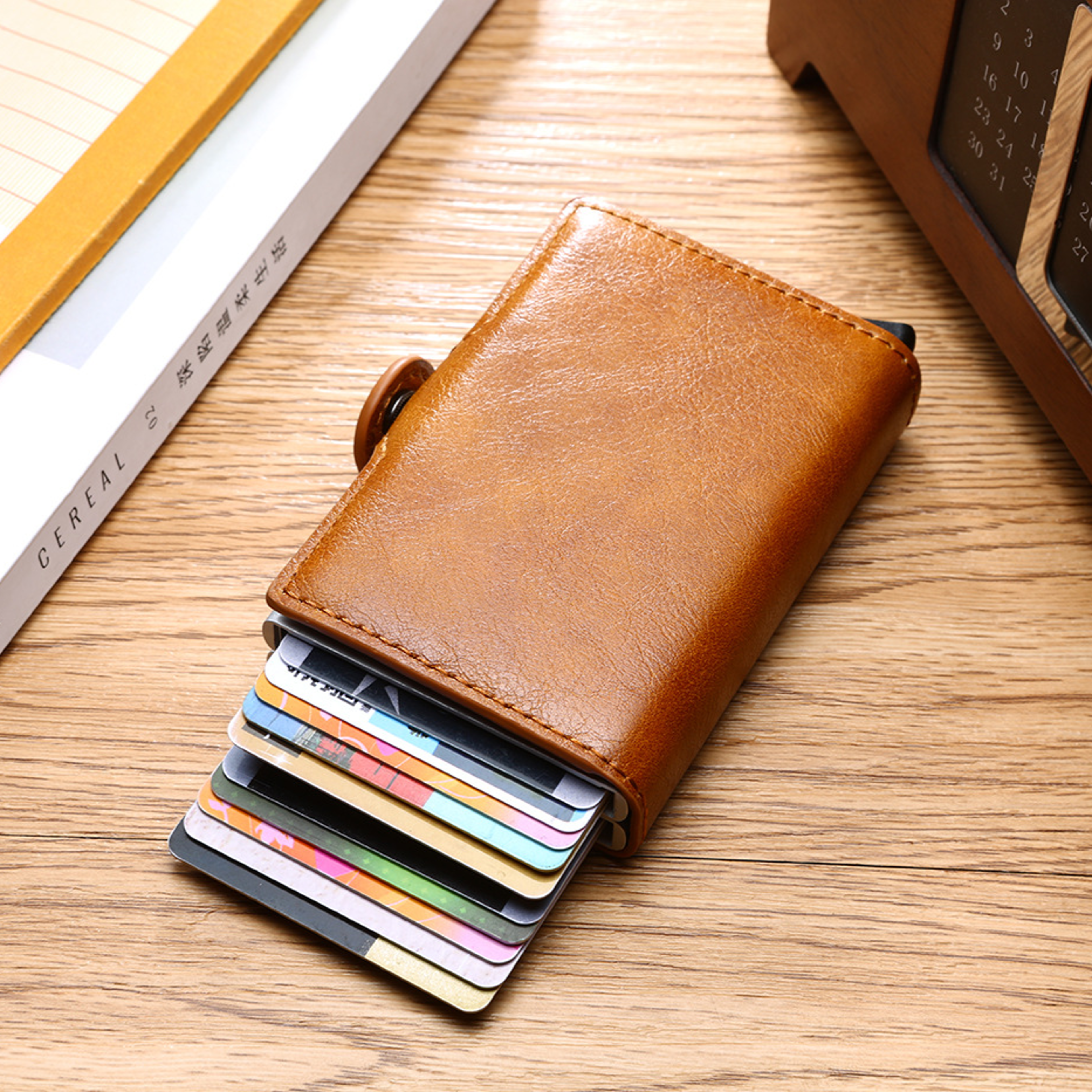 Wallet For Men Carbon Fiber Slim Card Holder With Card Slots 5