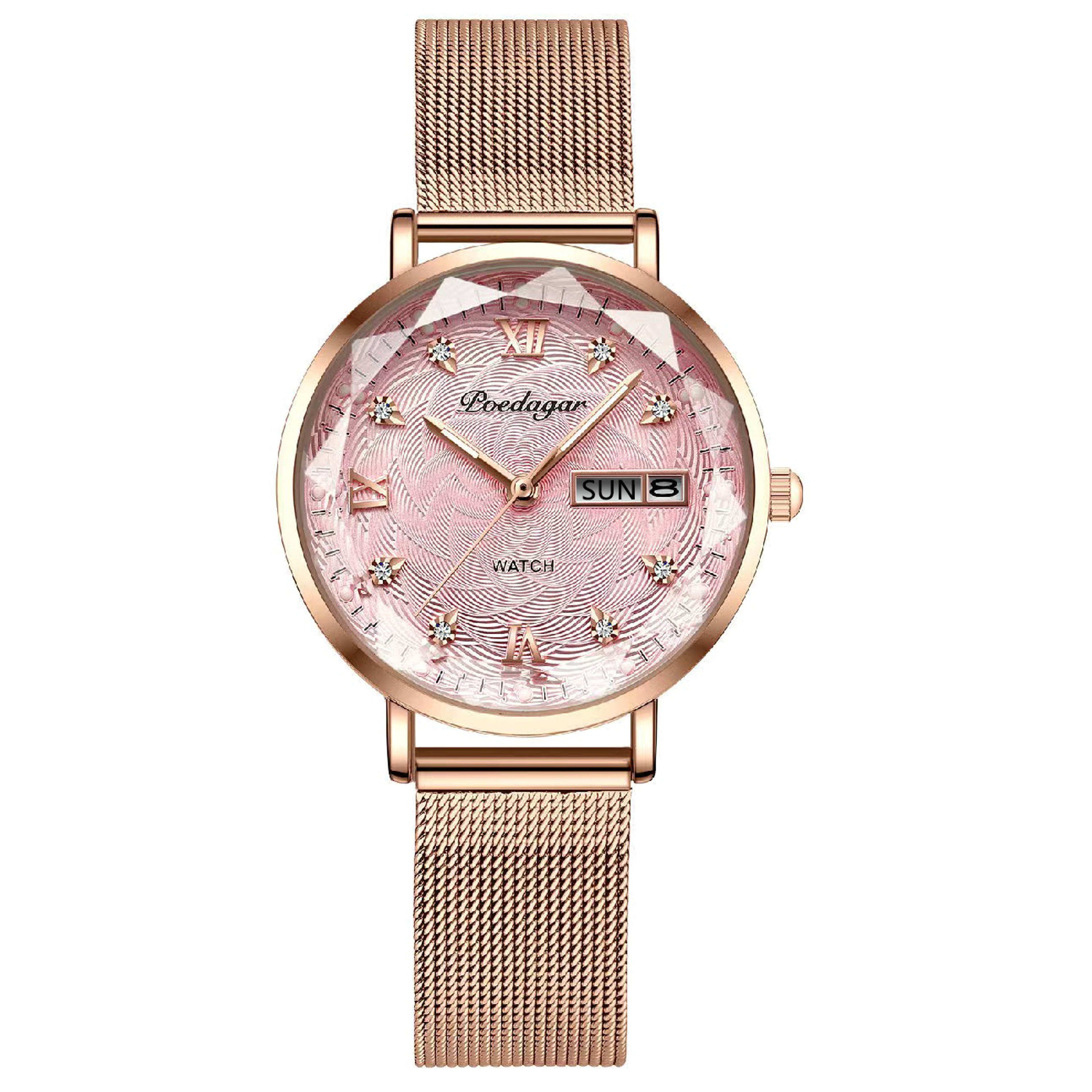 Watch Waterproof Stainless Steel Luminous Date Week Wristwatch 1