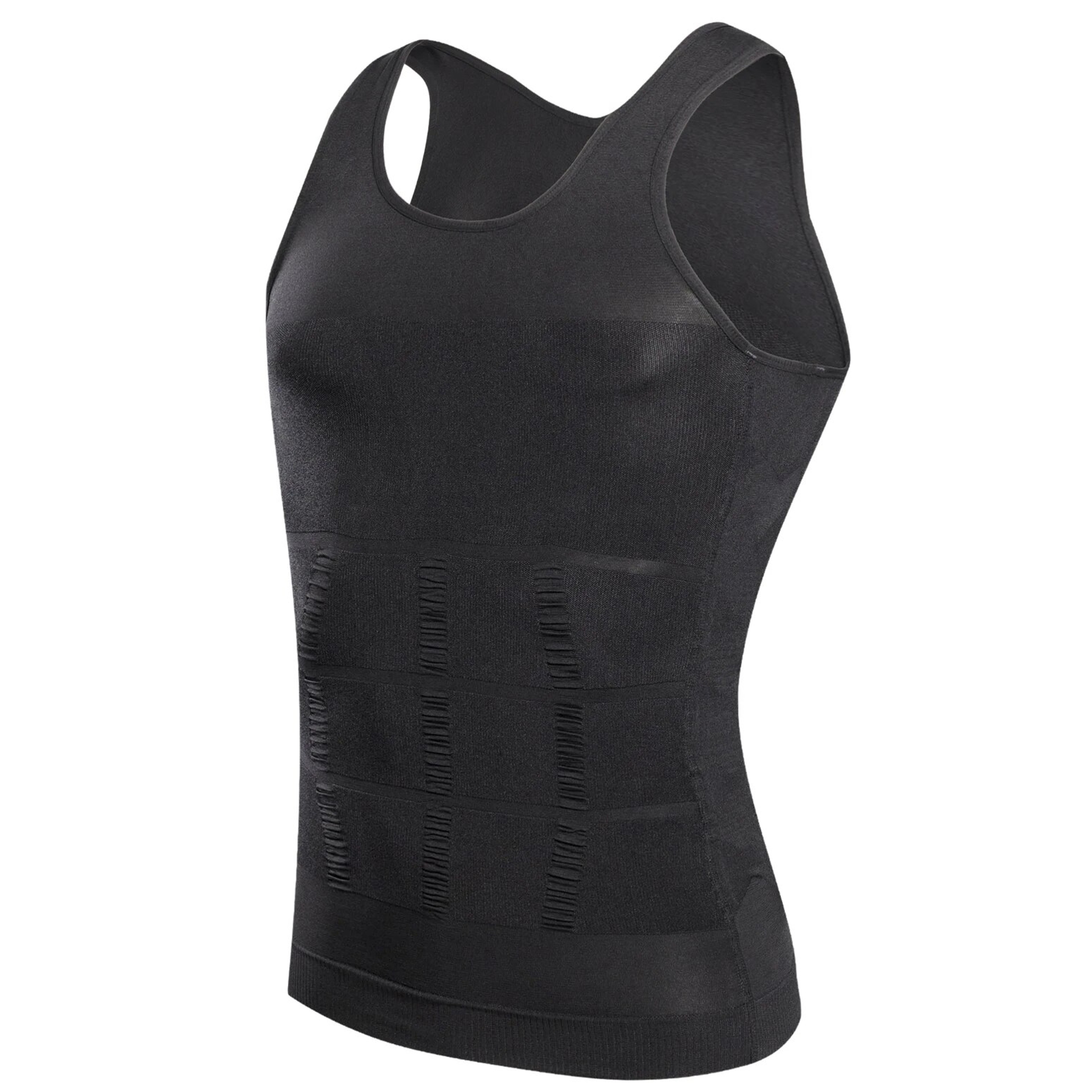 Mens Compression Vest Body Shaper Slimming Waist Trainer Tank Top 6