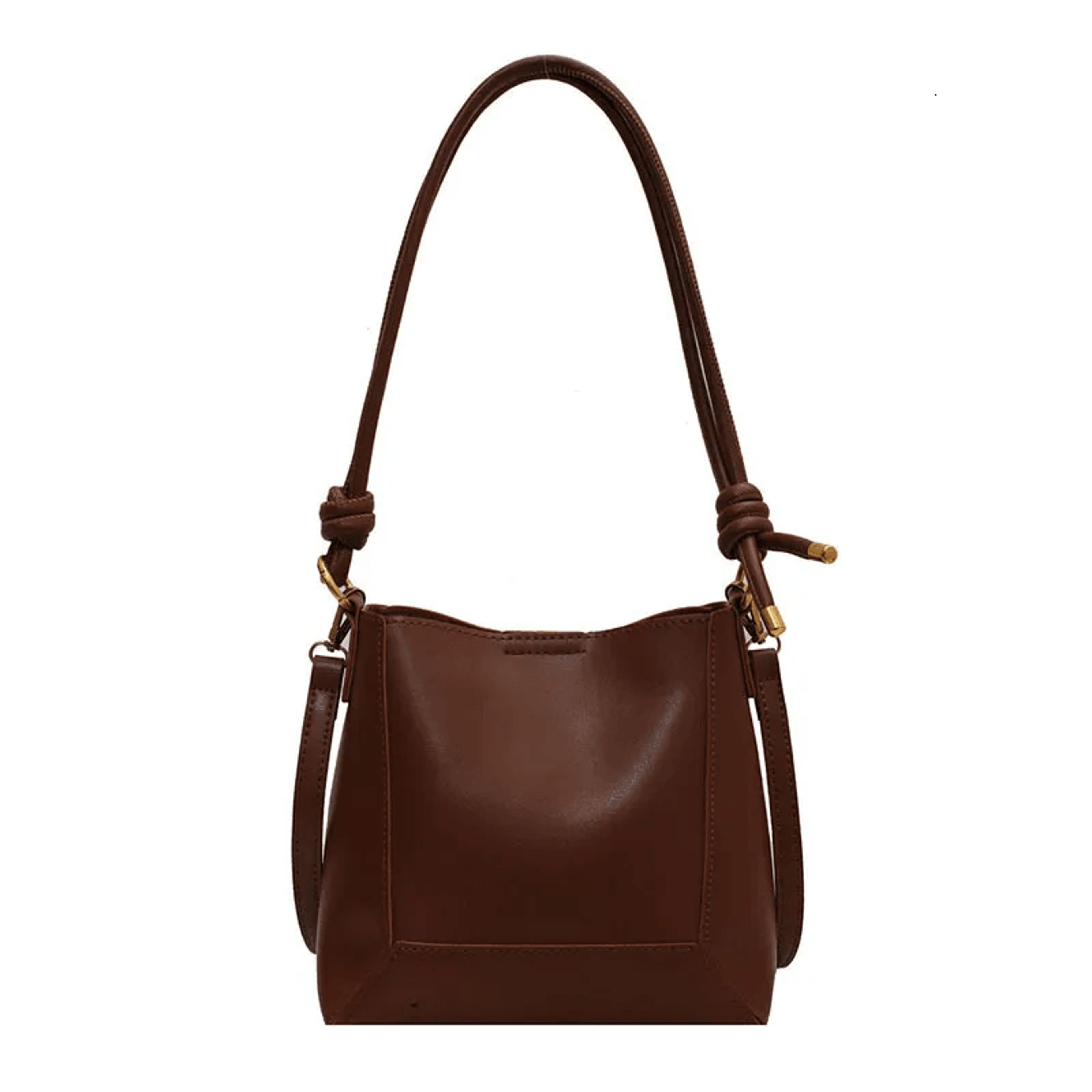 Retro PU Shoulder Crossbody Bucket Bag For Women 3