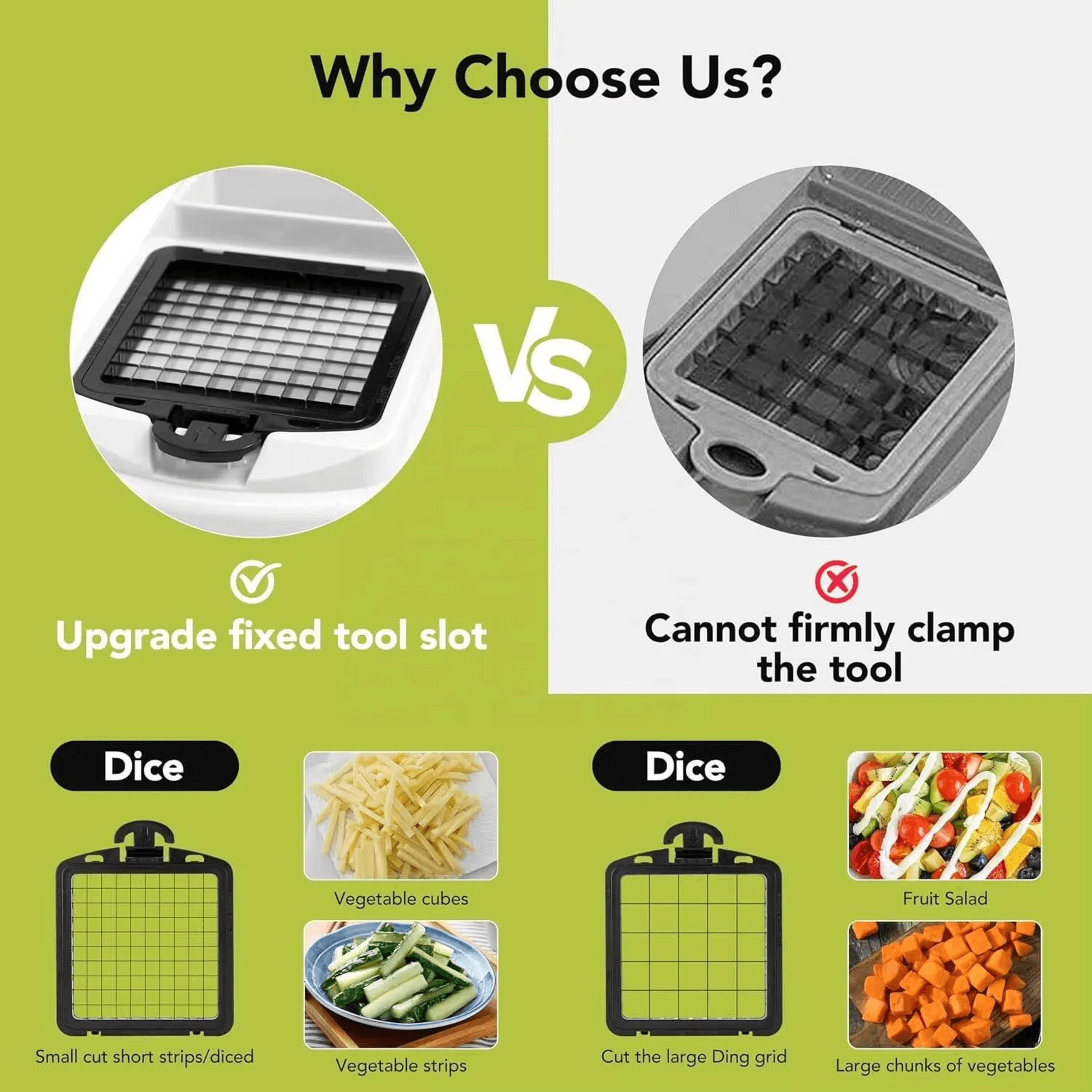 Vegetable Chopper Mandoline Slicer BPA Free Food Prep Tool 1