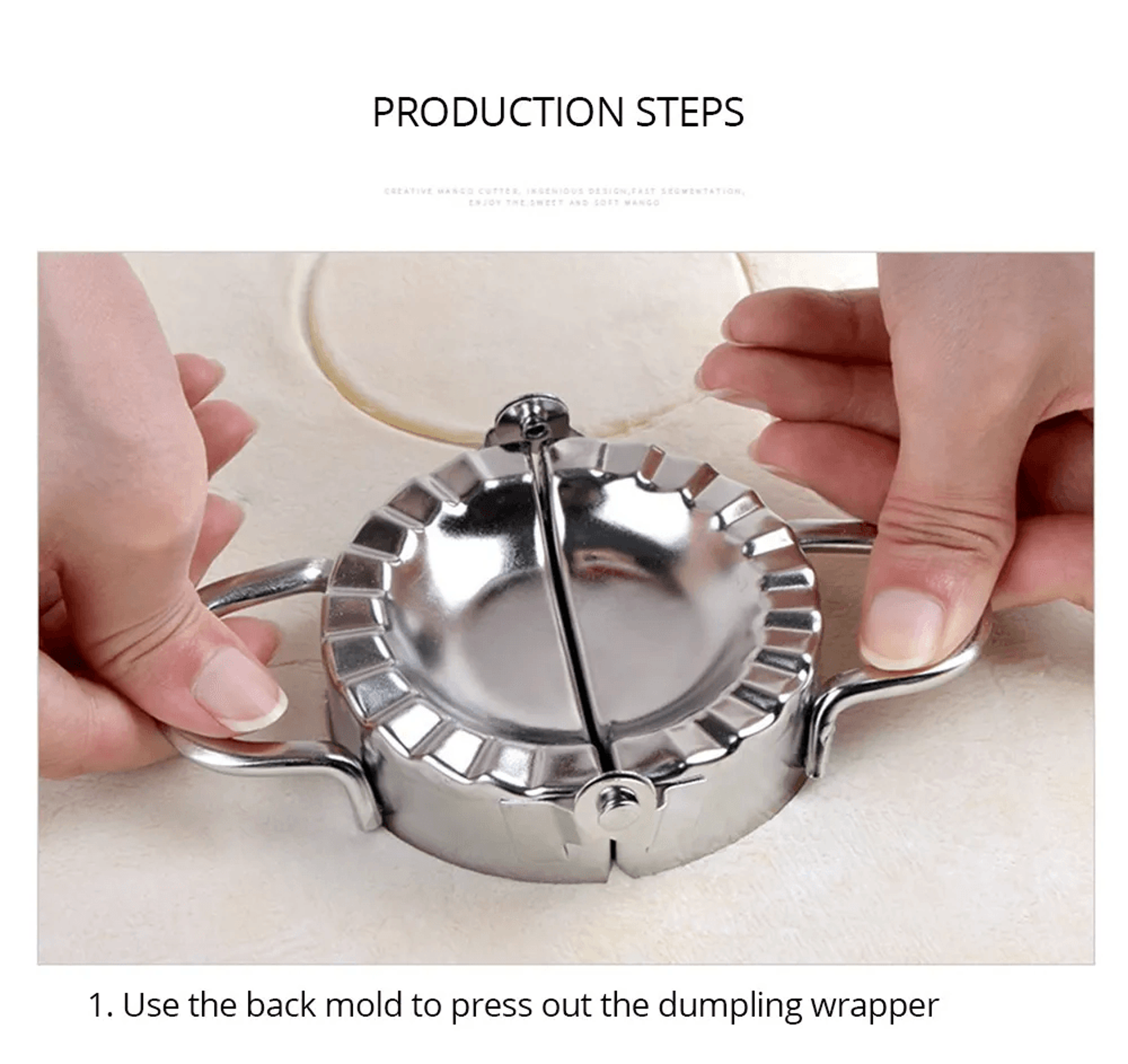 Dumpling Wrapper Cutter Mold Jiaozi Maker Tool 5