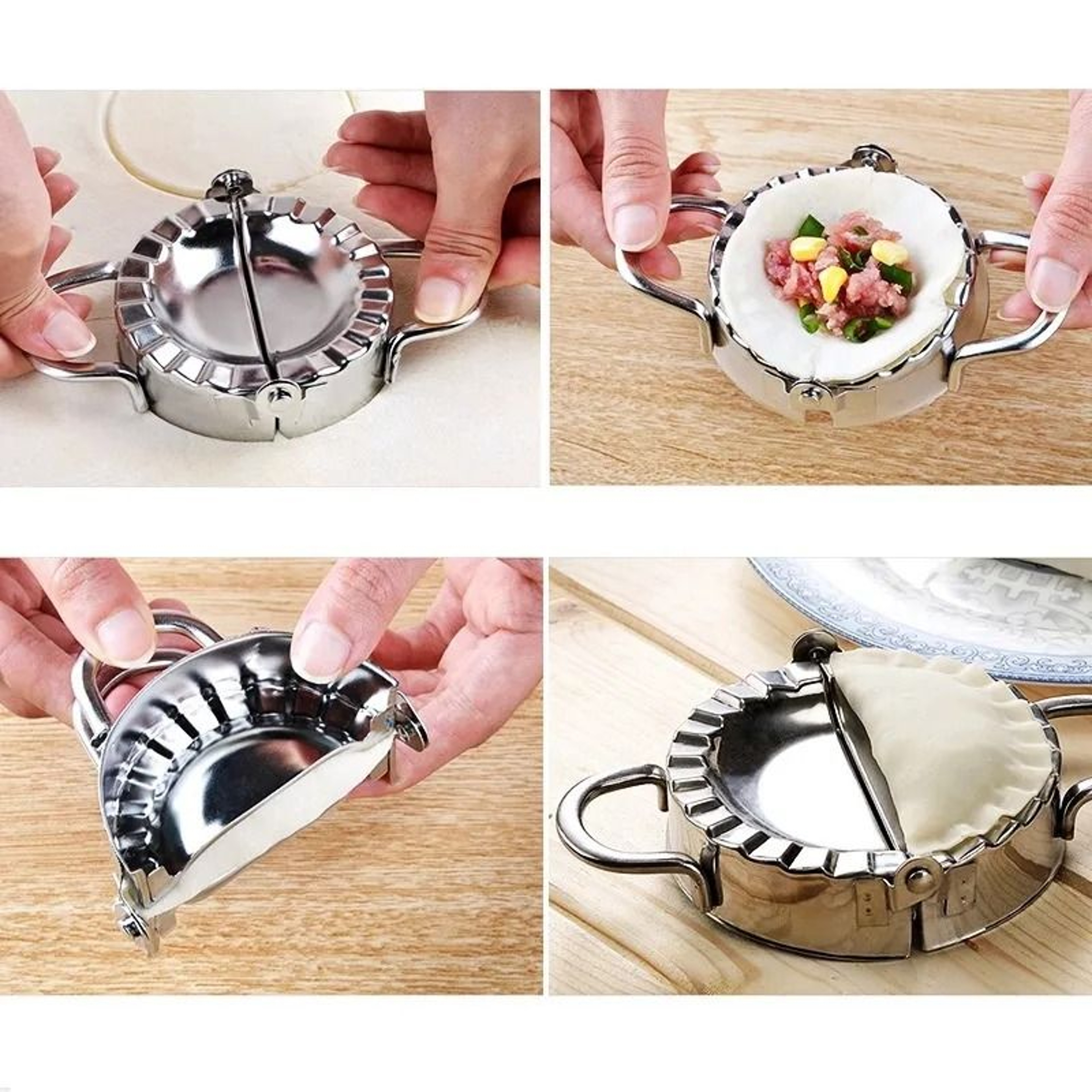 Dumpling Wrapper Cutter Mold Jiaozi Maker Tool 4