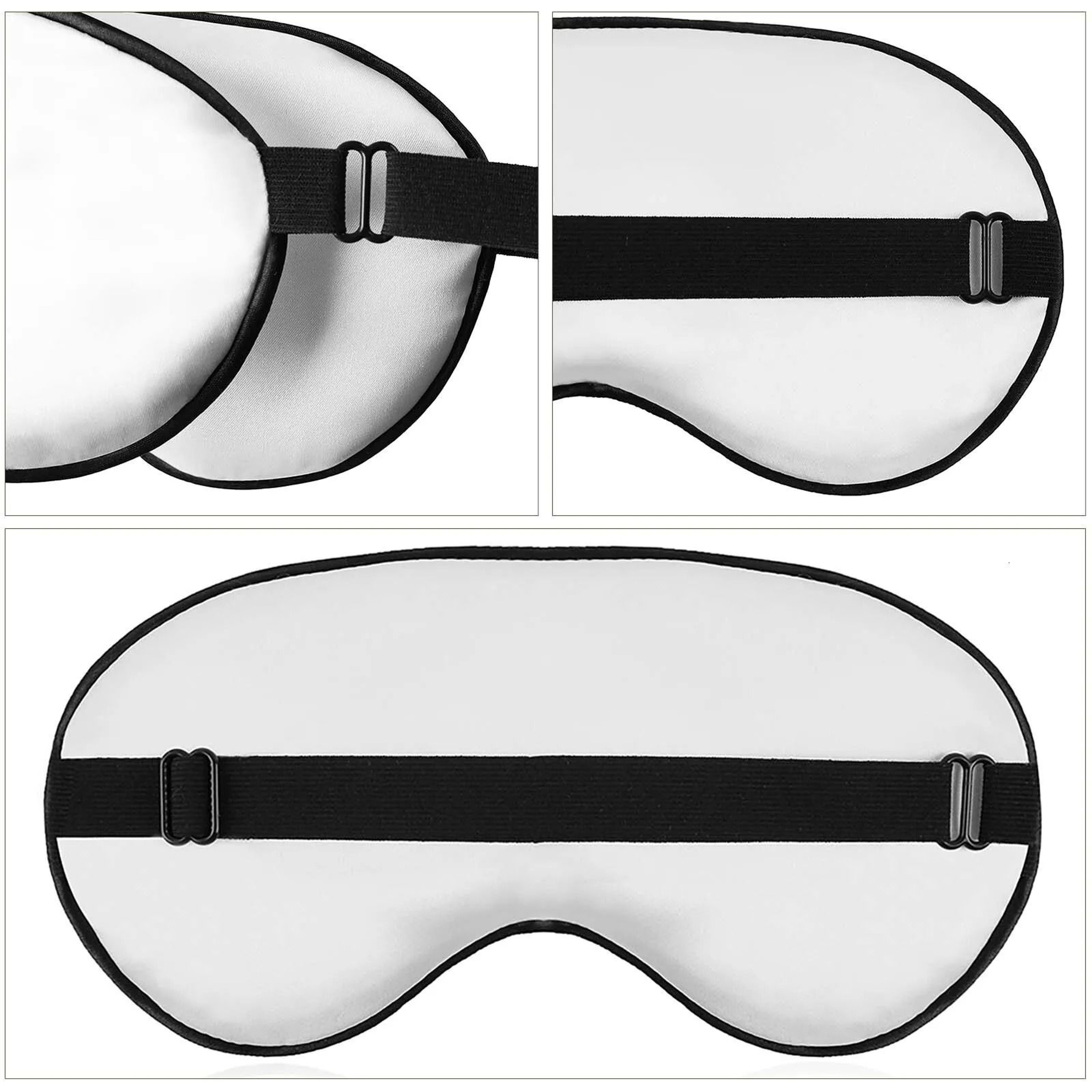Brown Checkered Sleep Eye Mask Light Blocking Travel Sleep Mask 1
