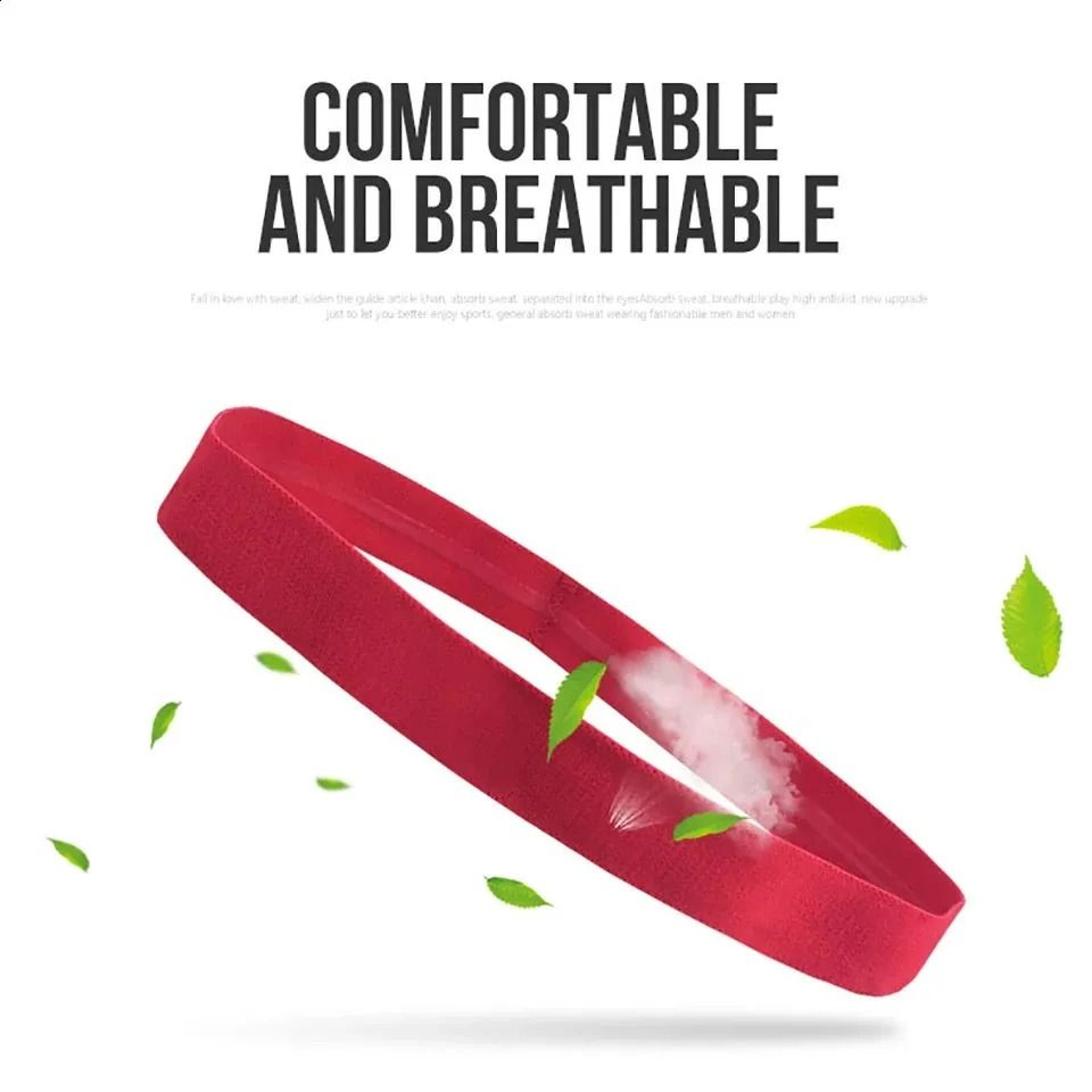 Stretchy Silicone Sport Sweat Belt Anti Slip Sweatband For Running Yoga Basketball 6