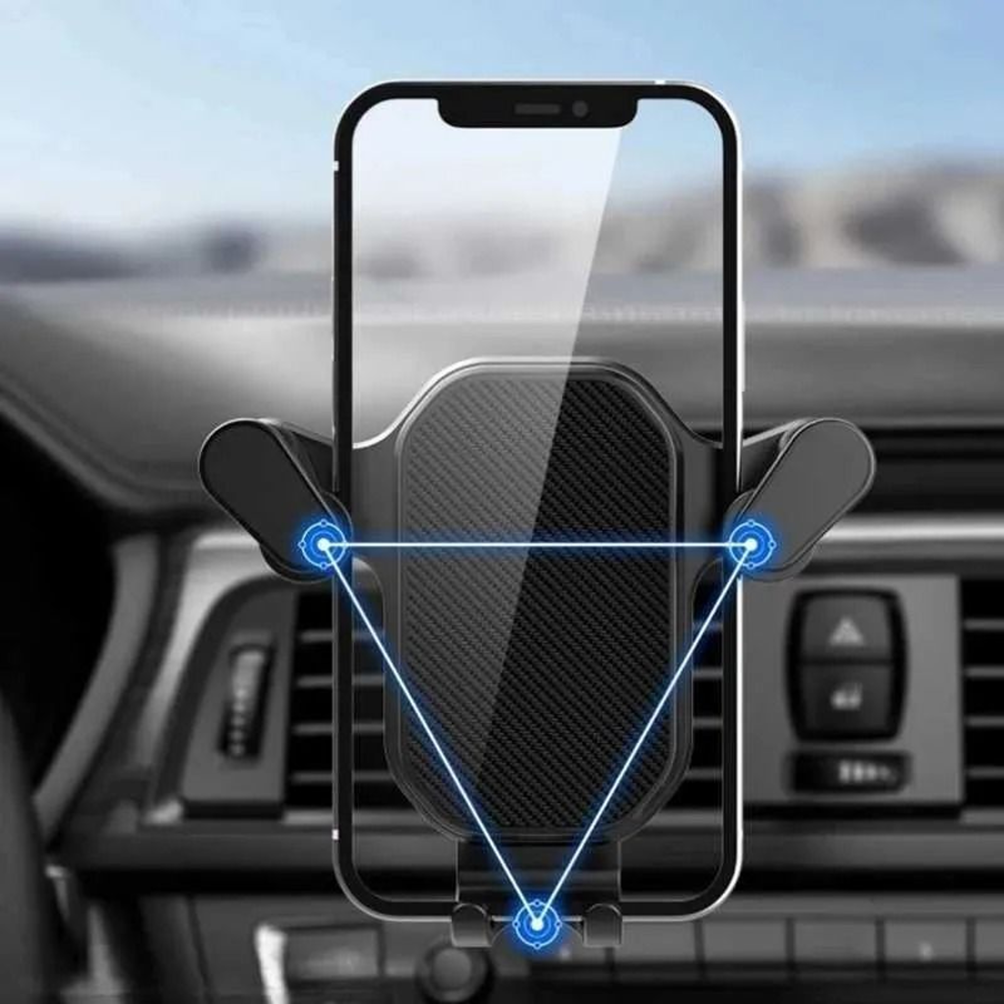 Gravity Air Vent Car Phone Holder Hands Free Smartphone Mount 5