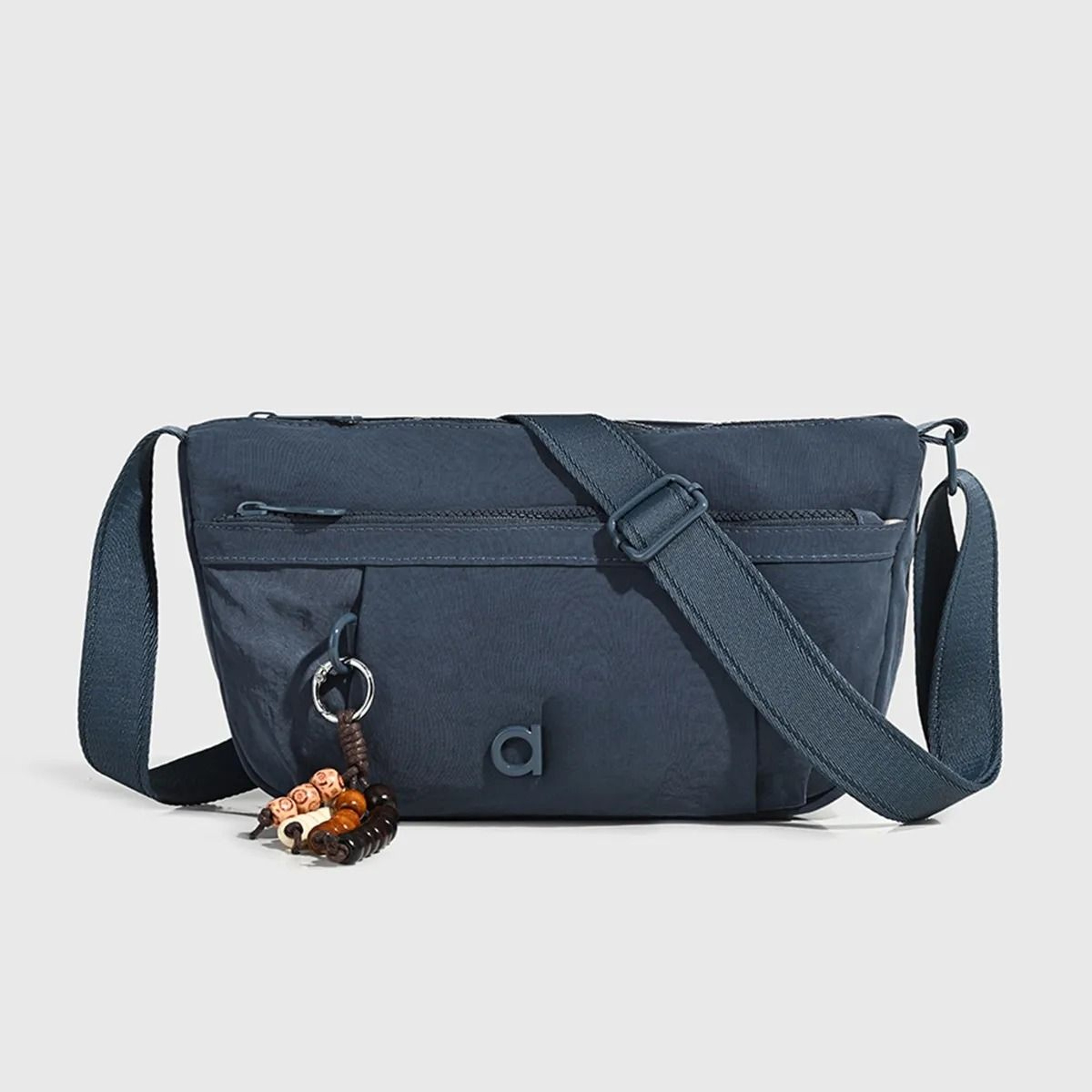 Ultra Light Nylon Crossbody Gym Bag With Multi Pocket Sling Design 0