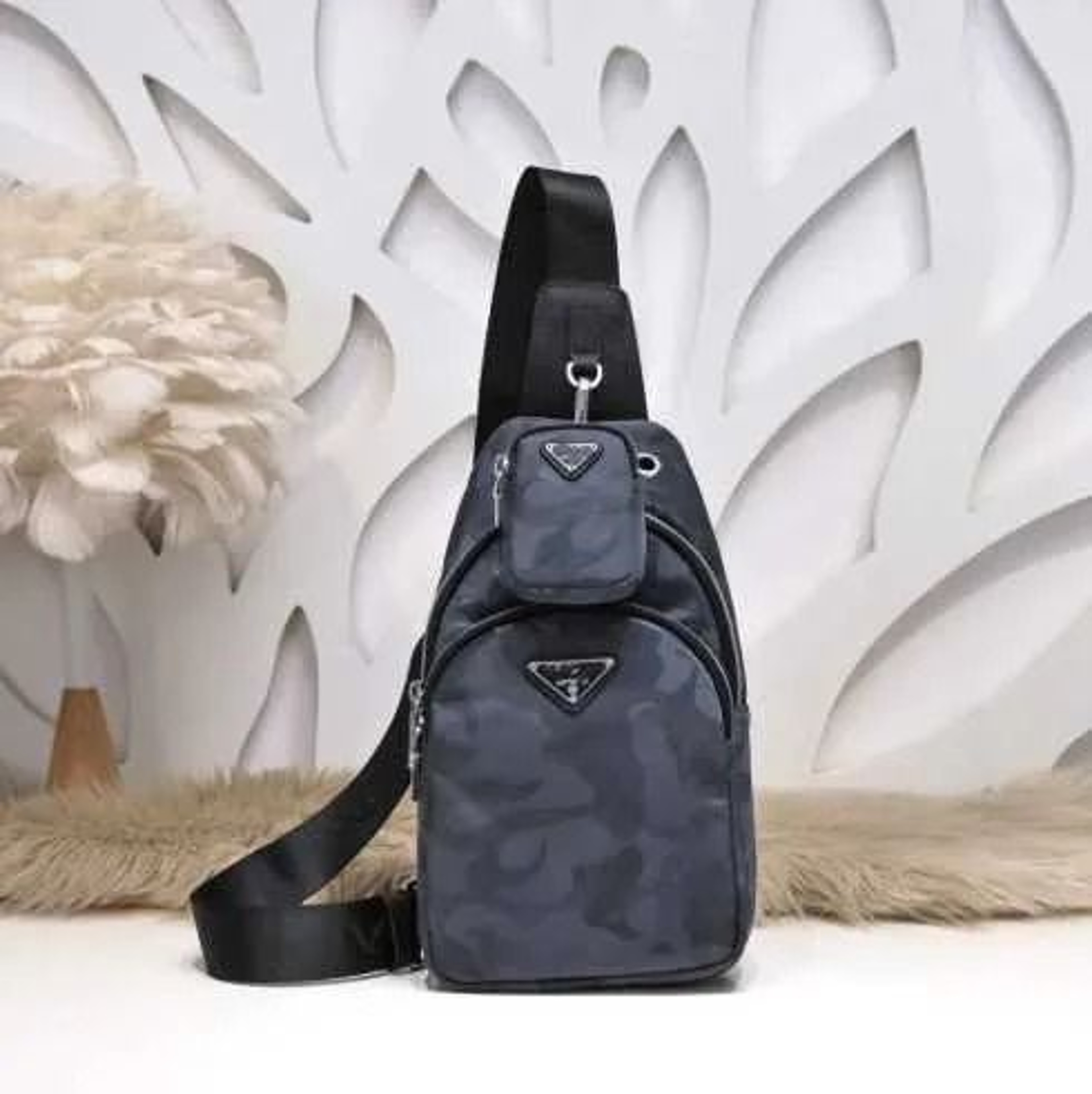 Luxury Mens Chest Bag Crossbody Belt Bag Adjustable Waist Pack 3