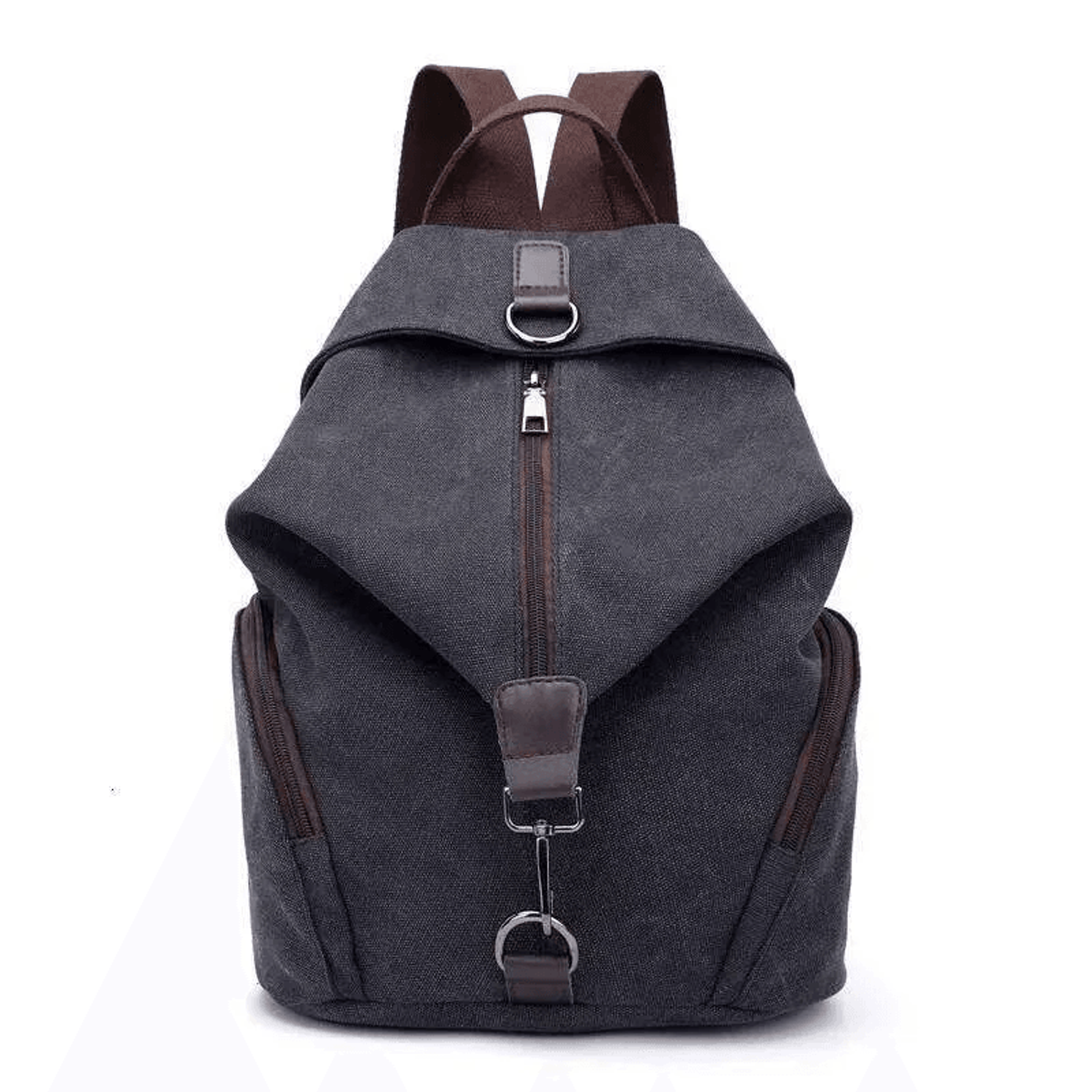 Women Canvas Casual Backpack Large Capacity Shoulder Bag For School Travel Daily Carry 2