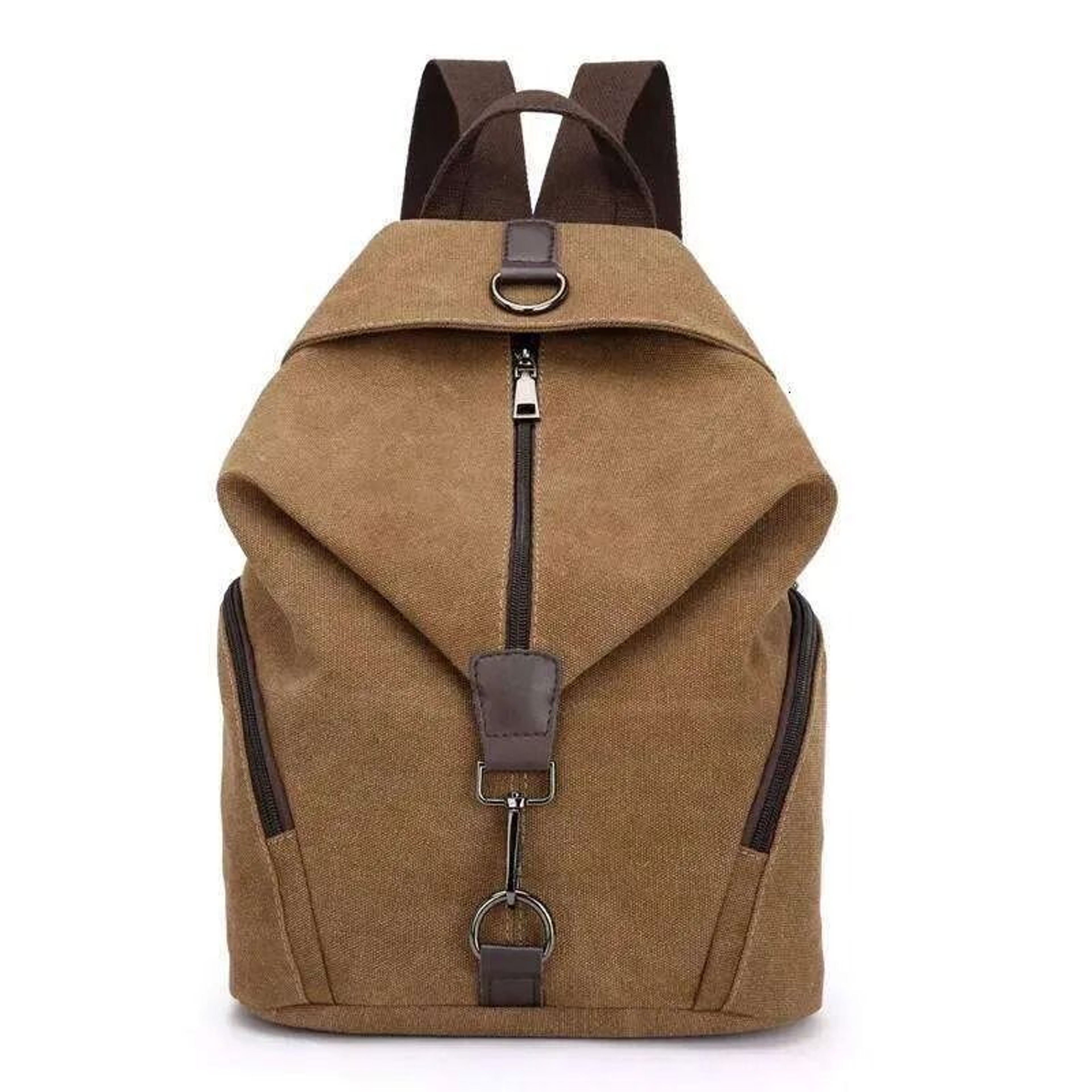 Women Canvas Casual Backpack Large Capacity Shoulder Bag For School Travel Daily Carry 3