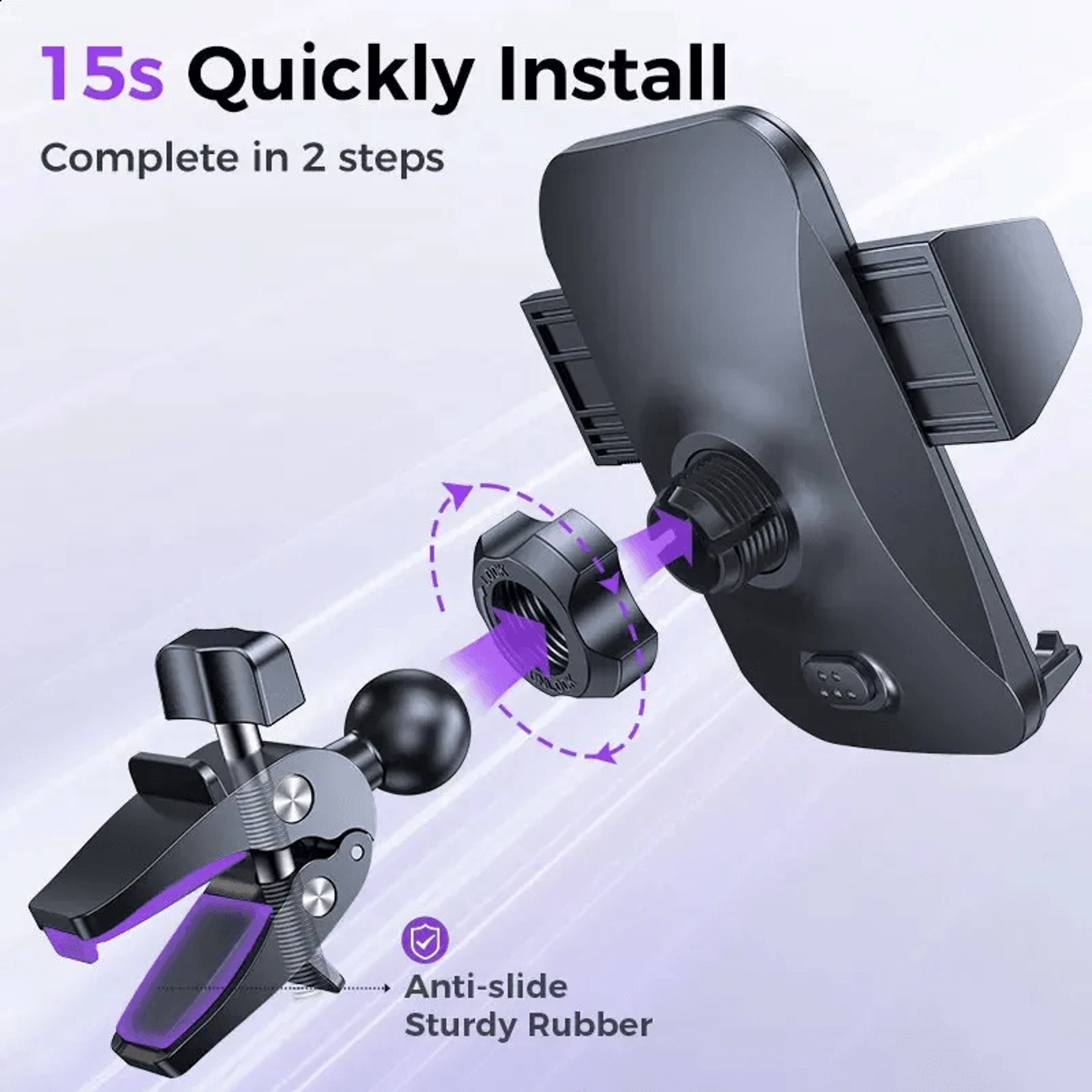 Tollefe Car Phone Holder Air Vent Mount For Thick Cases 1
