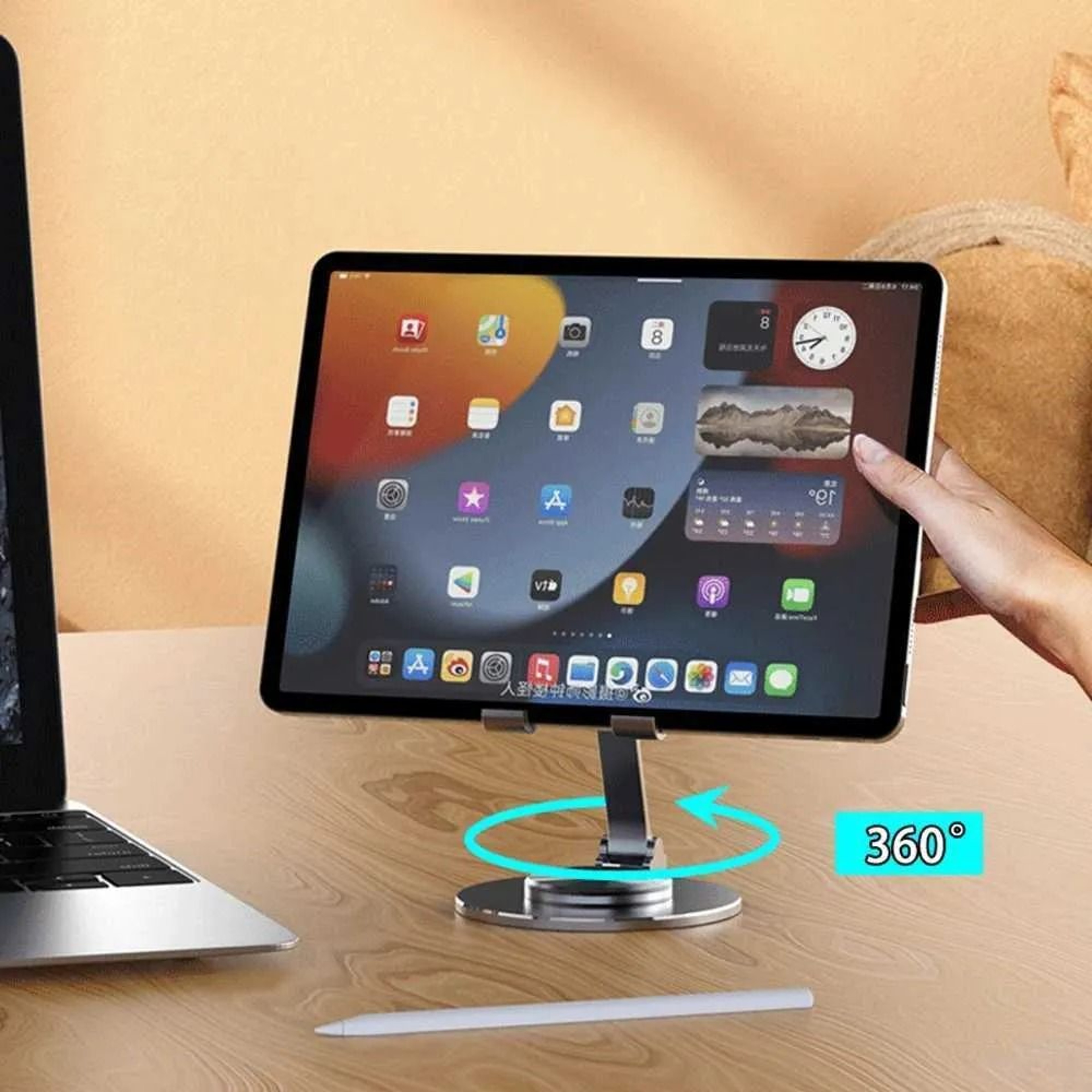 Metal Phone And Tablet Stand Adjustable Desk Holder 5