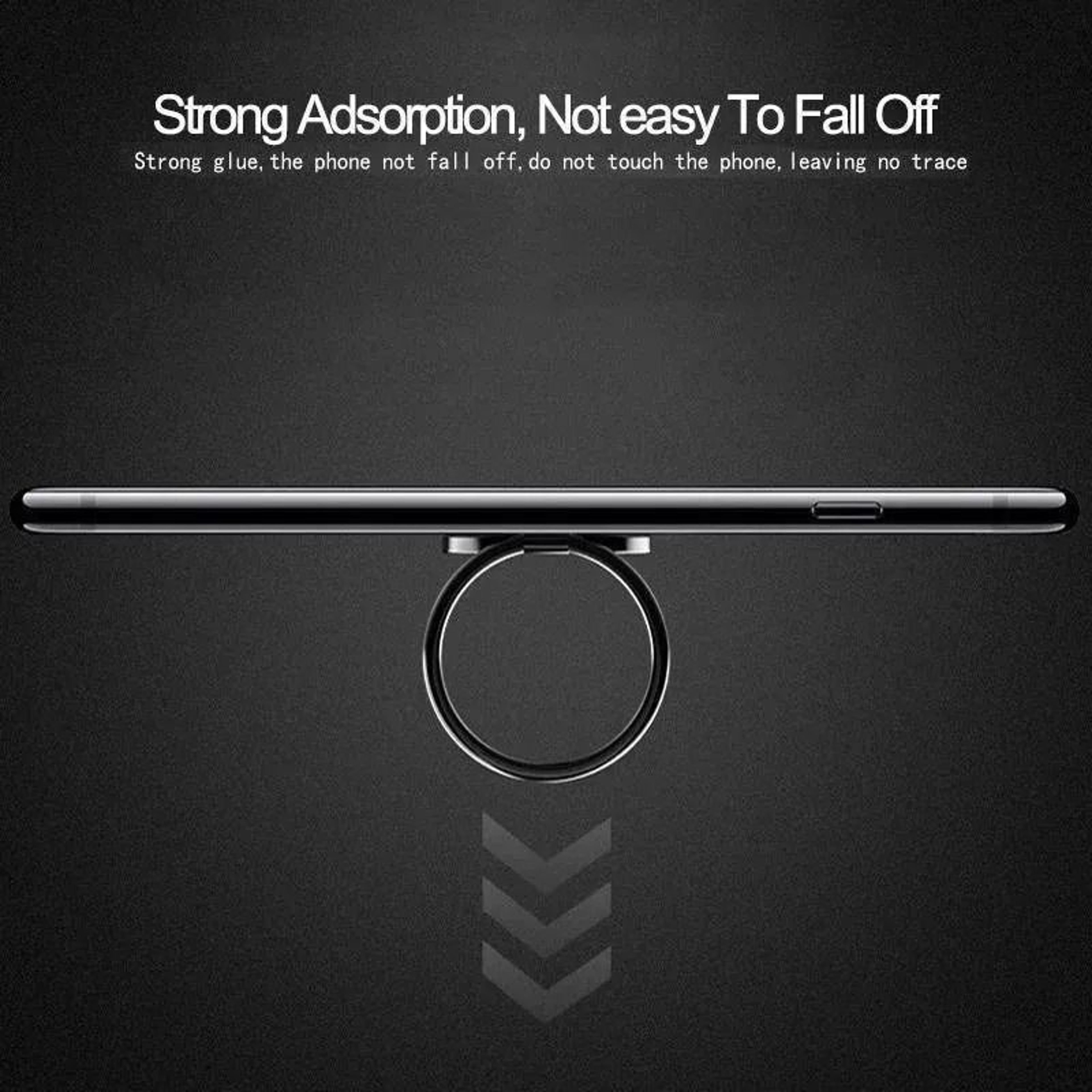 Rotatable Car Phone Holder Stand 360 Phone Mount Ring Holder For IPhone Black 4
