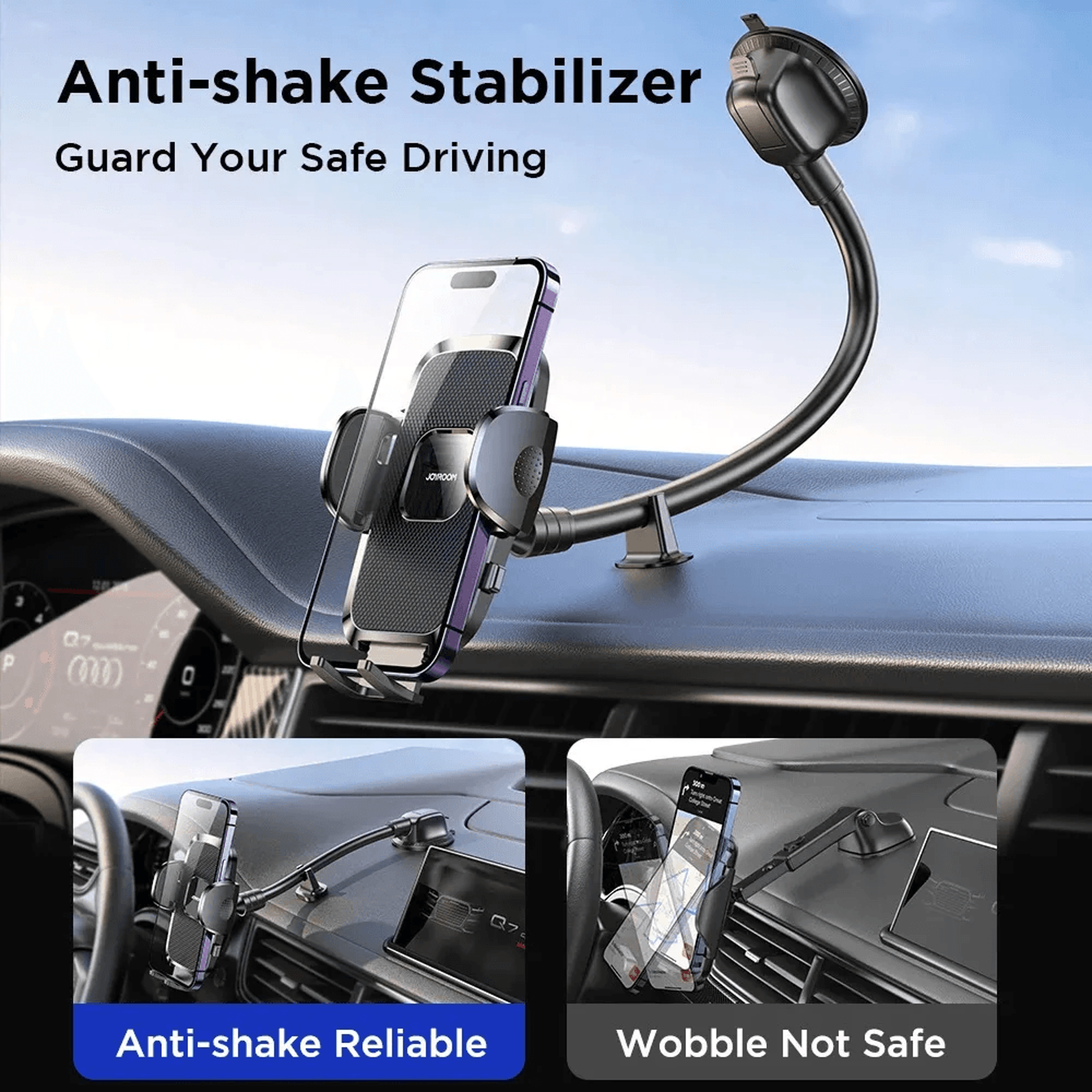 Universal Car Phone Holder Hands Free Mount For IPhone And Android 2