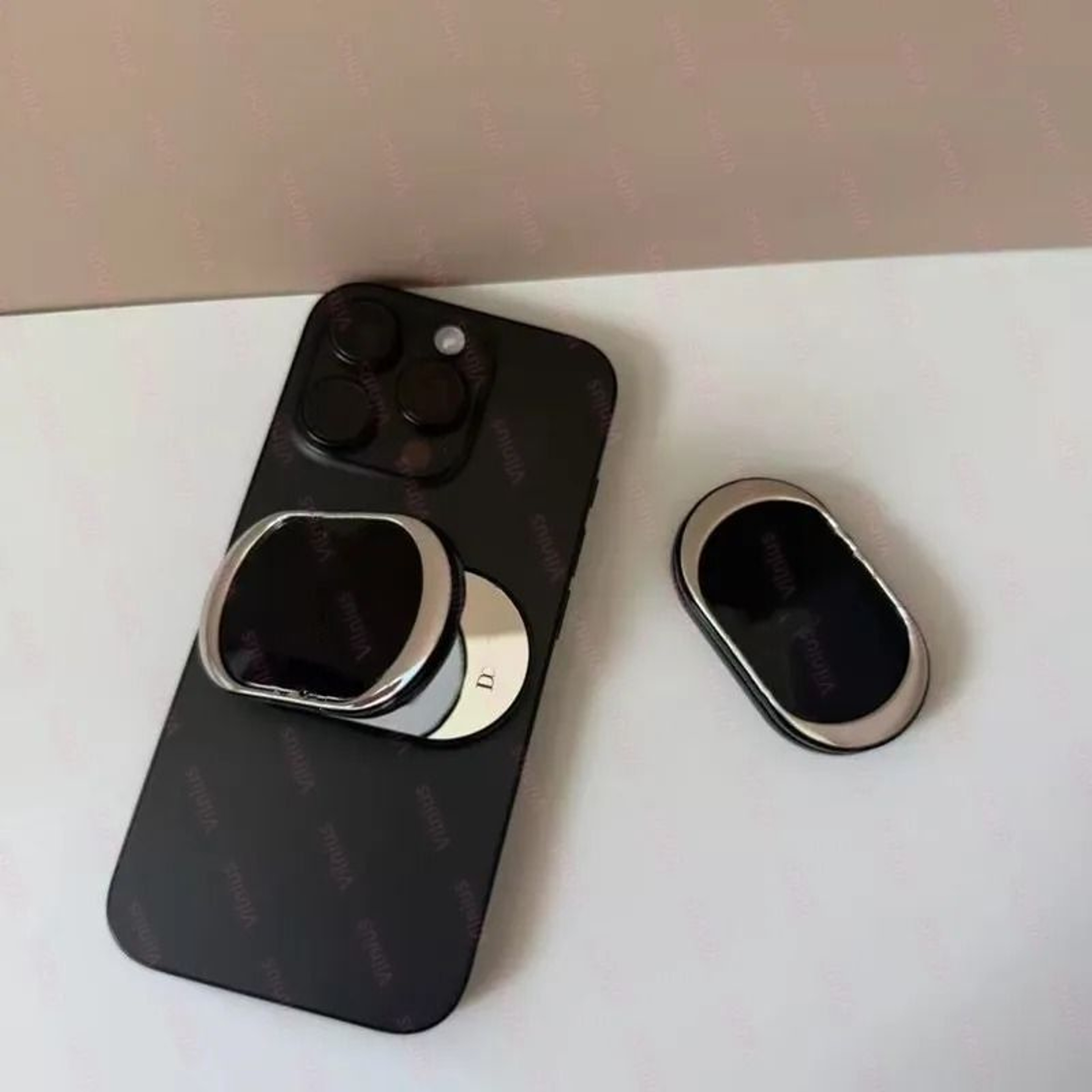 Oval Mirror Phone Ring Holder Adhesive Grip Kickstand 6