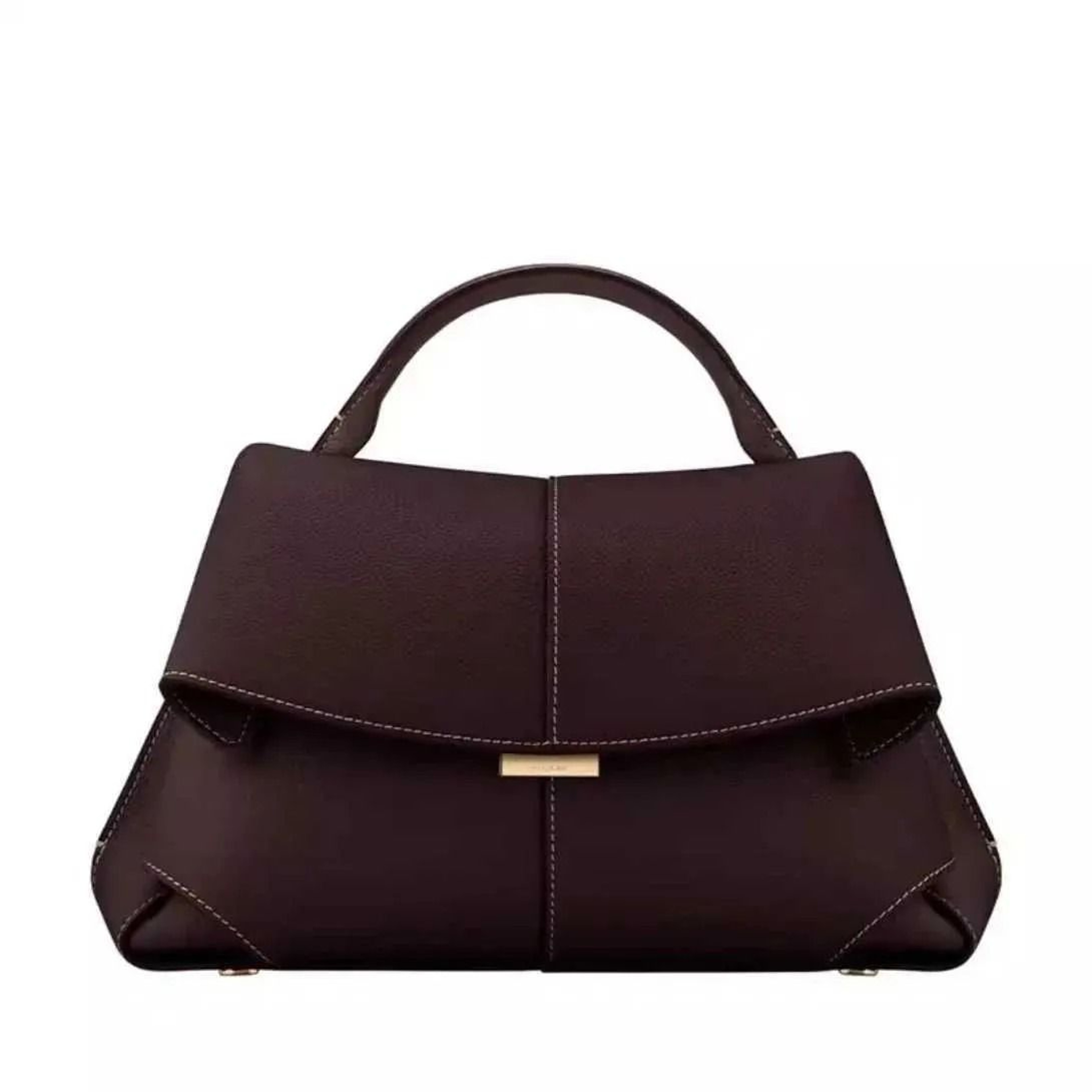 Pleated Leather Womens Handbag Fashion Shoulder Bag Elegant Everyday Purse 3