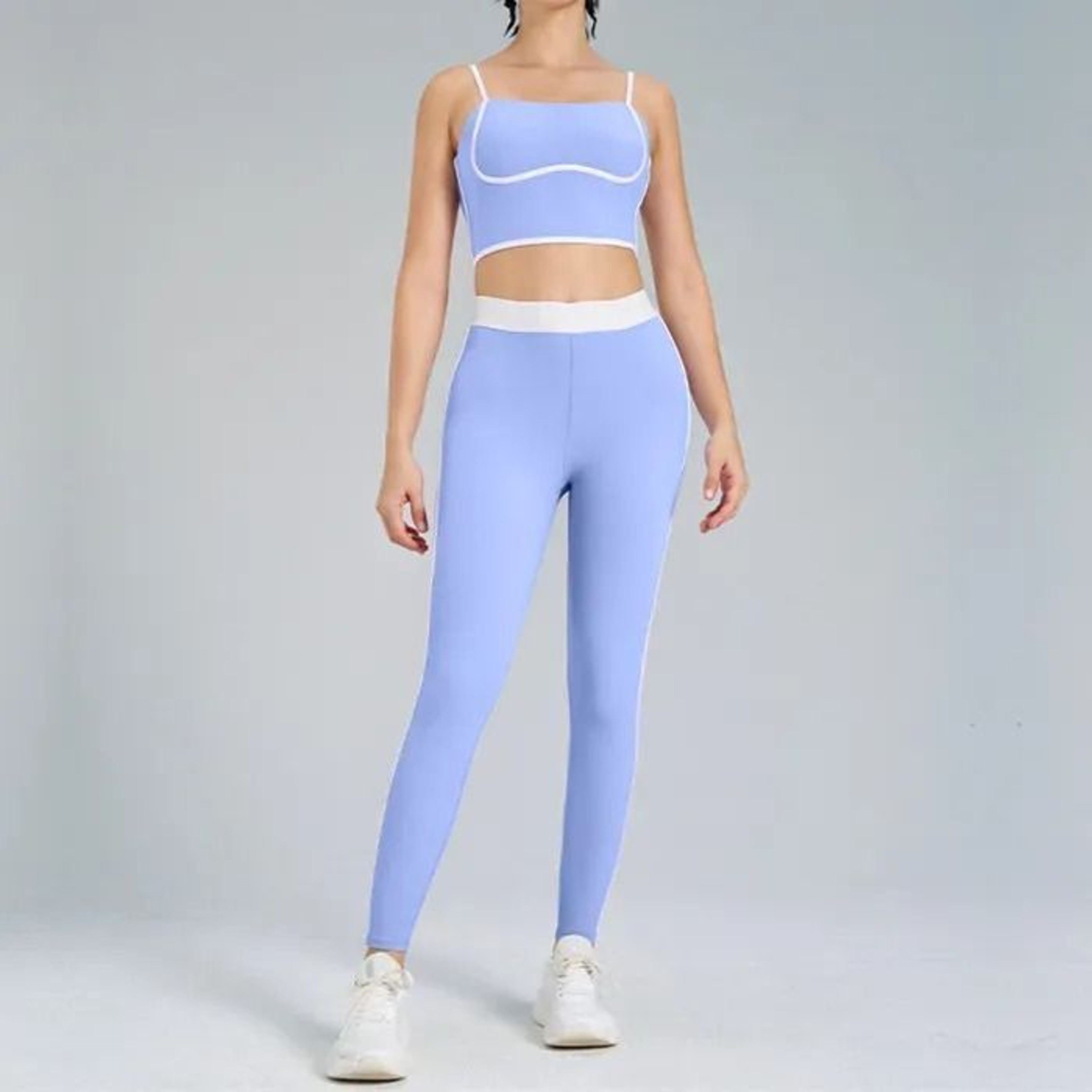 Women Yoga Set Sports Bra High Waist Leggings Activewear 3