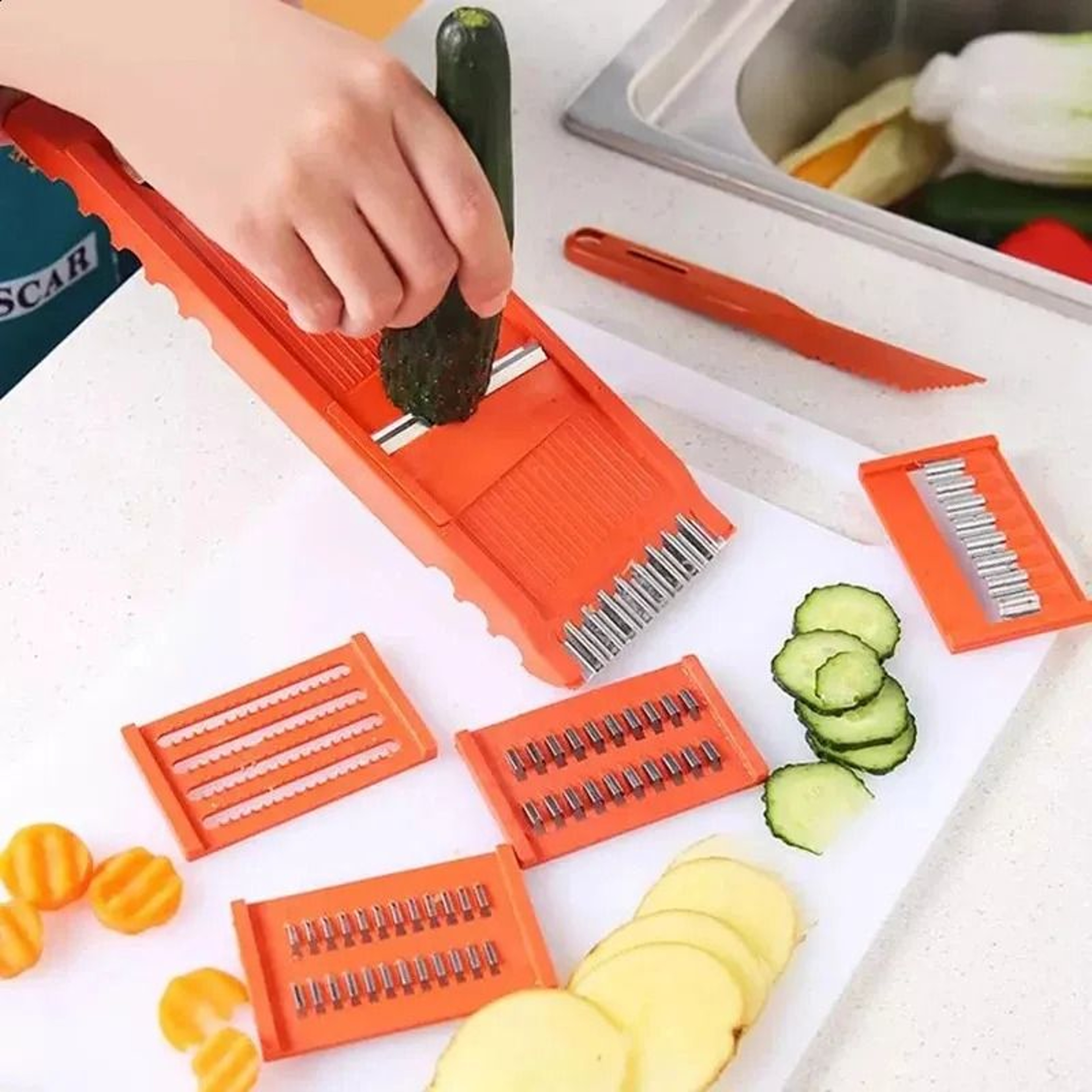 Manual Vegetable Slicer Set For Carrot And Korean Cabbage 4