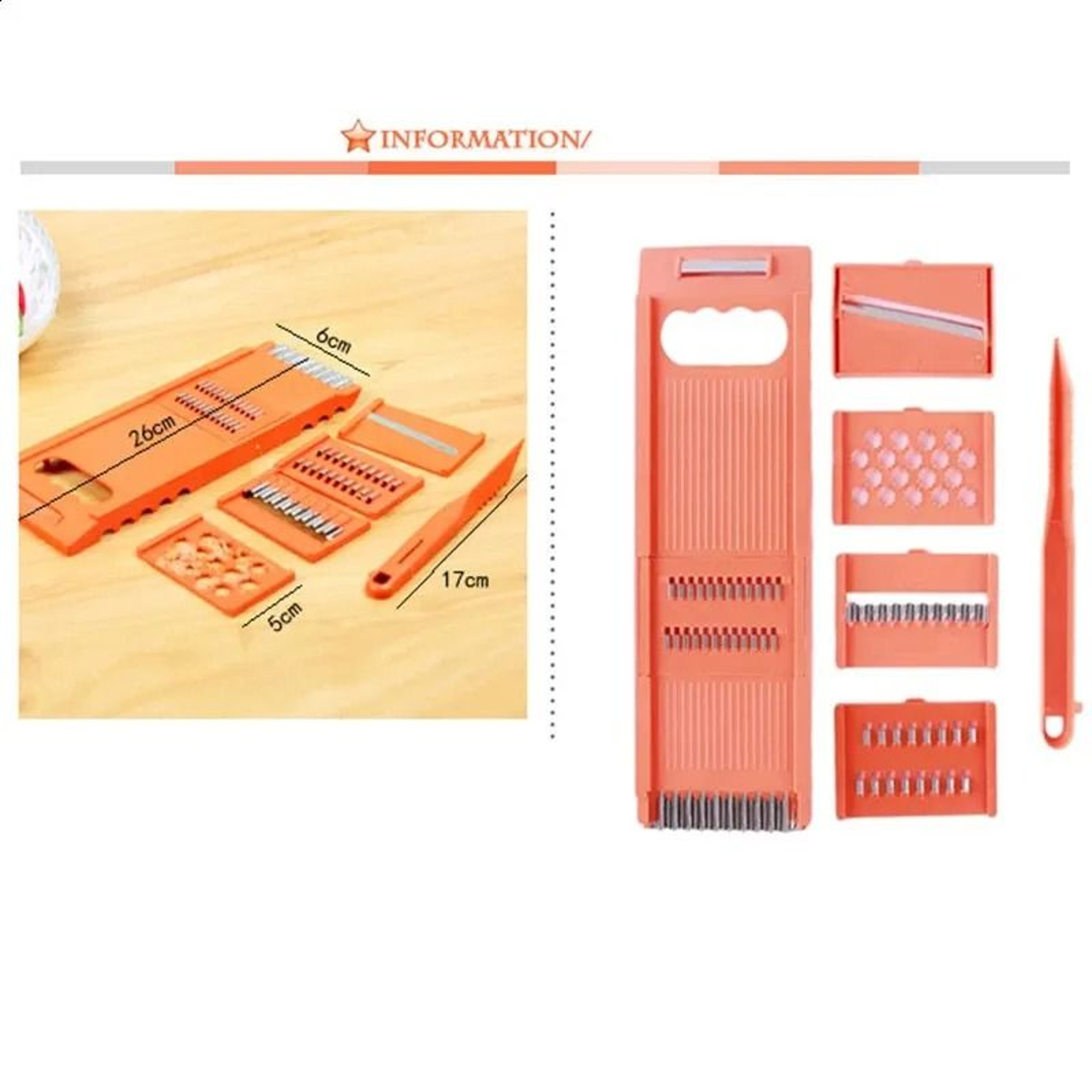 Manual Vegetable Slicer Set For Carrot And Korean Cabbage 1