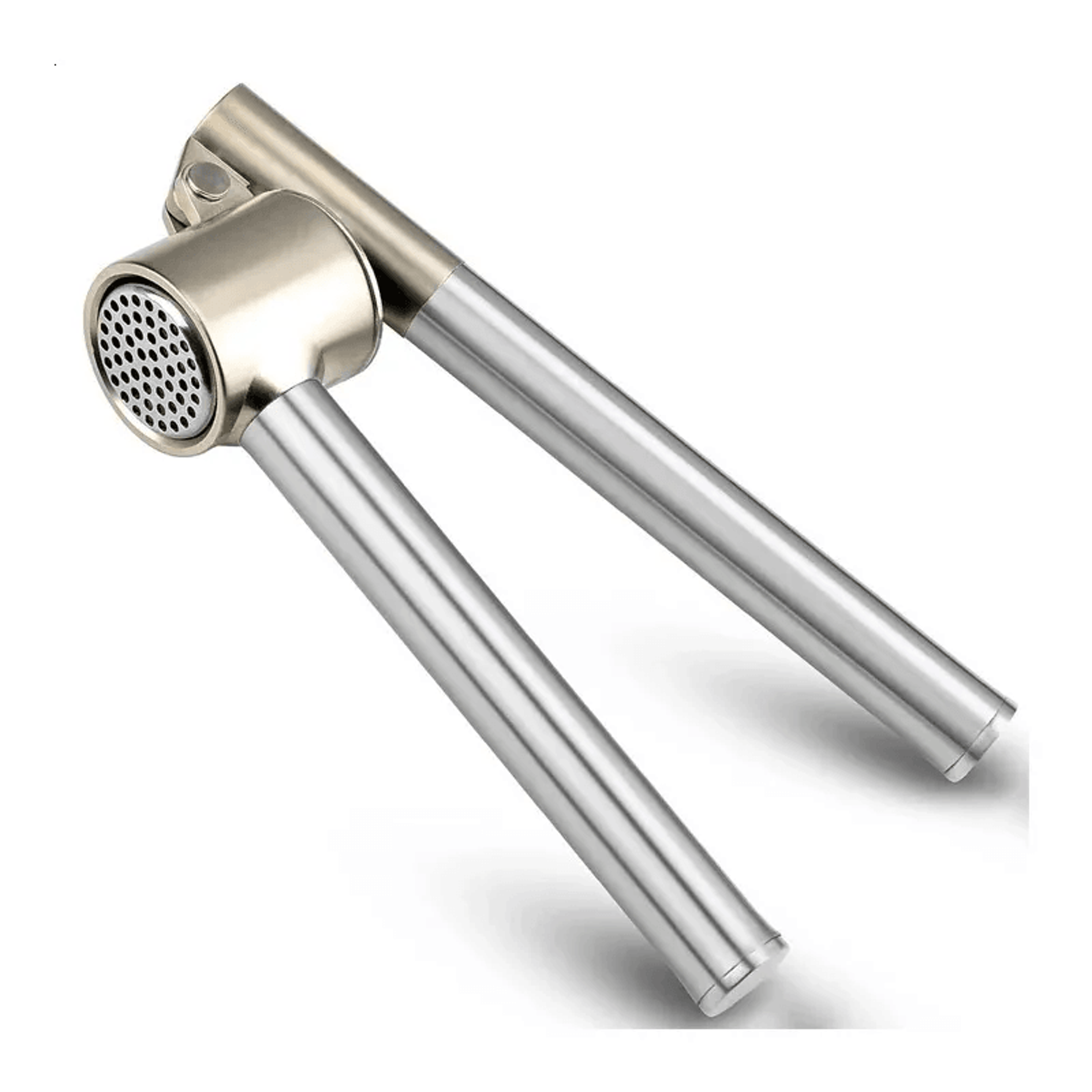 Stainless Steel Garlic Press Set With Peeler And Cleaning Brush 3