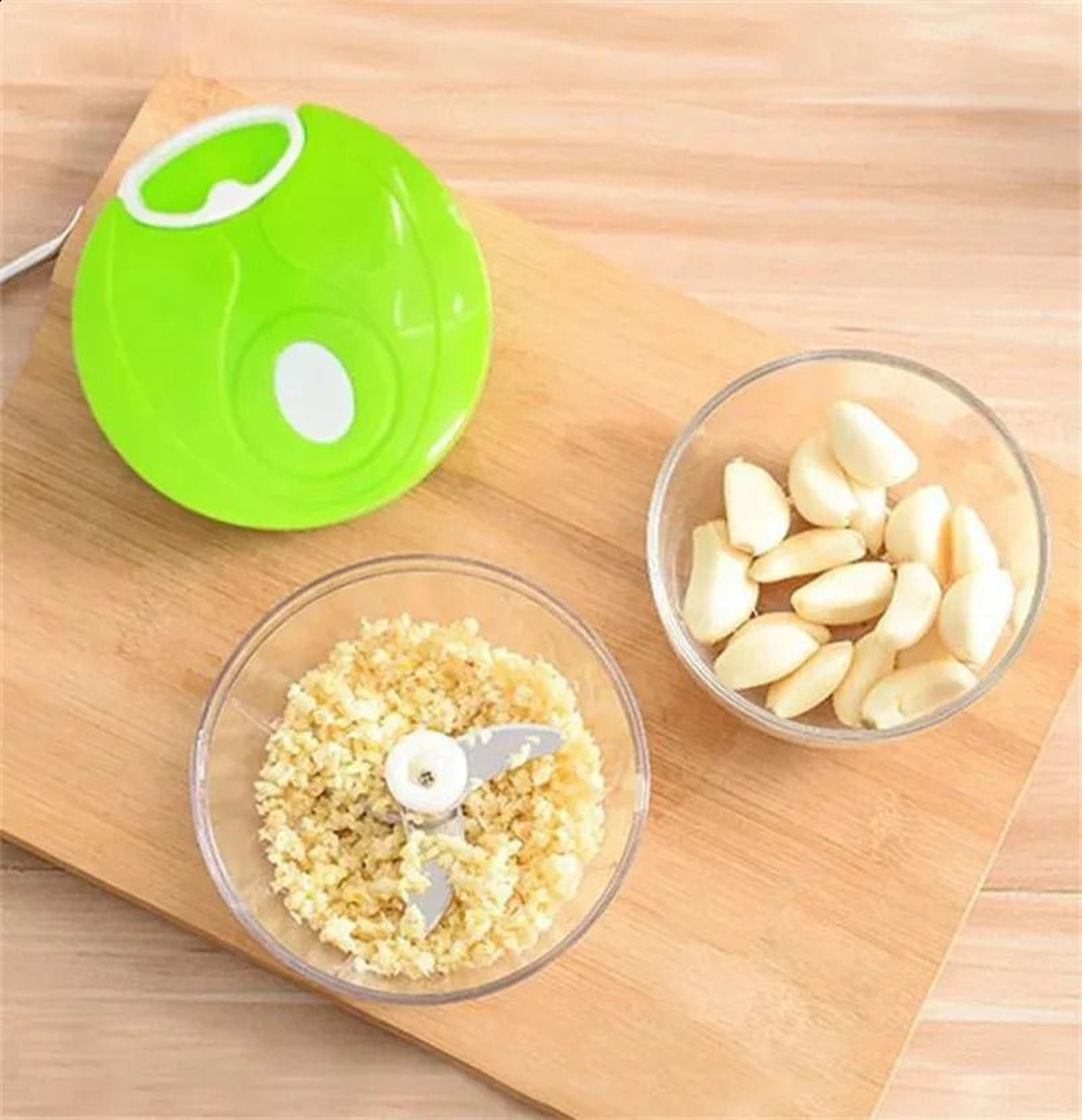 Manual Garlic Chopper Onion Cutter Mini Vegetable Food Crusher 3