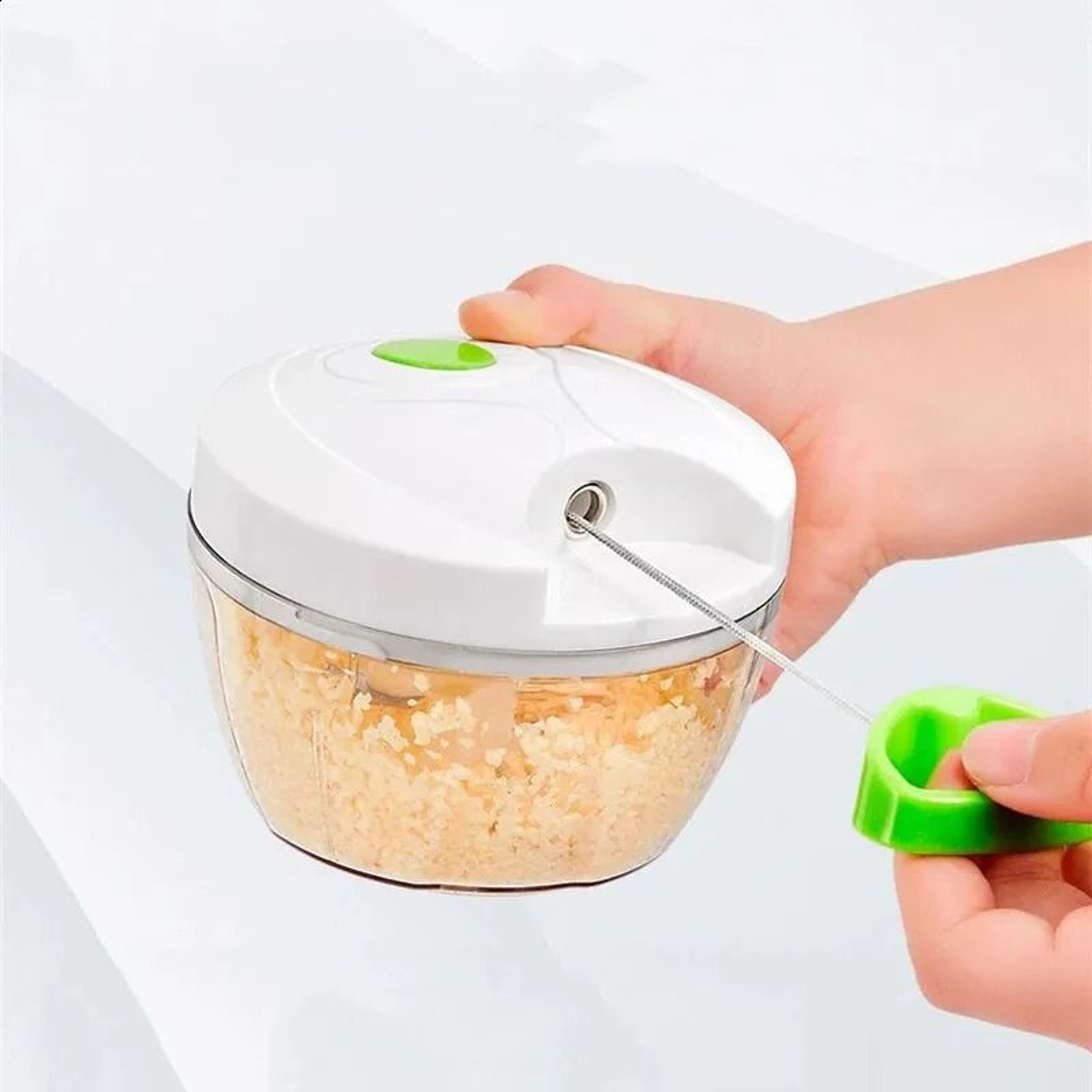 Manual Garlic Chopper Onion Cutter Mini Vegetable Food Crusher 2
