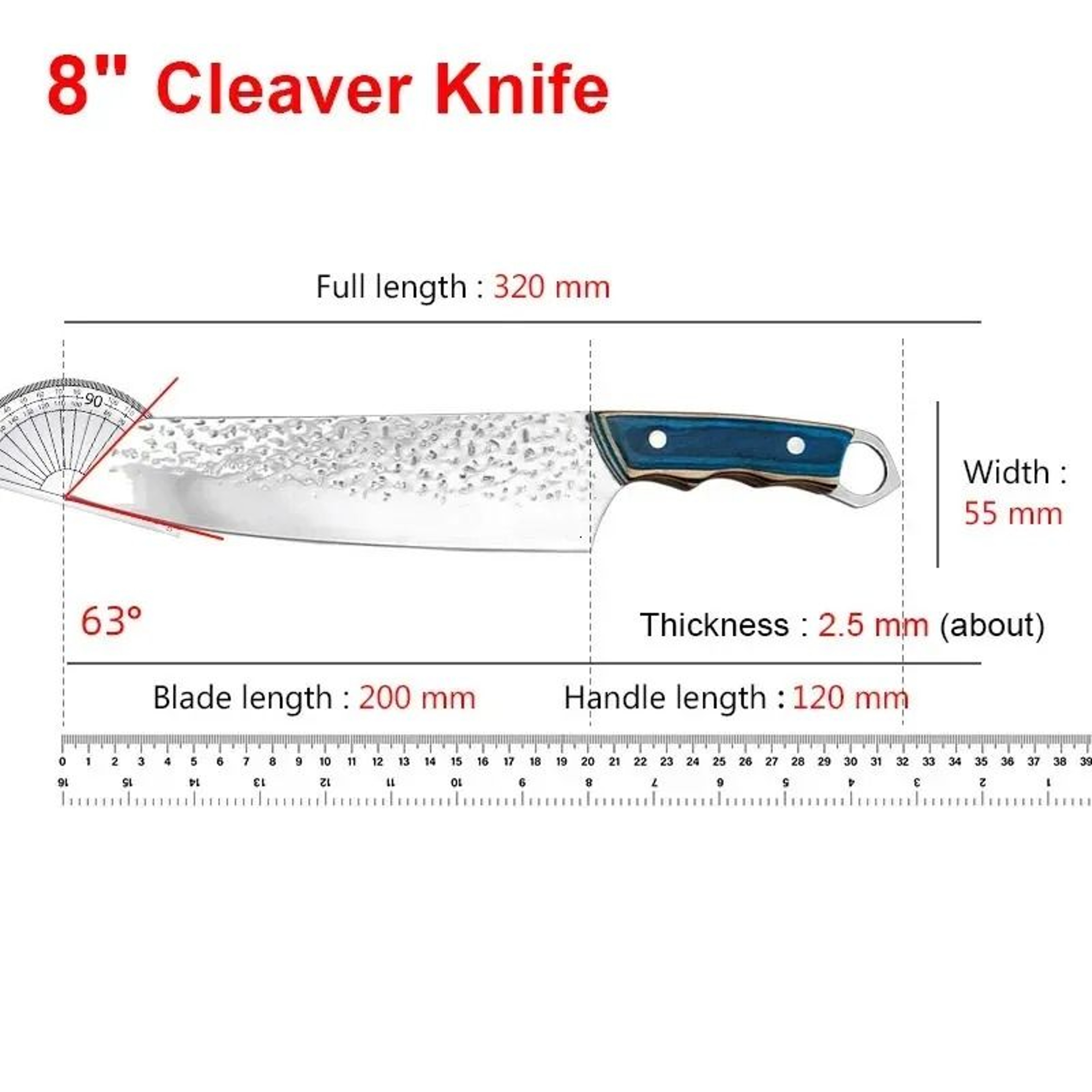 Forged Boning Butcher Knife With Wood Handle For Meat And BBQ 3
