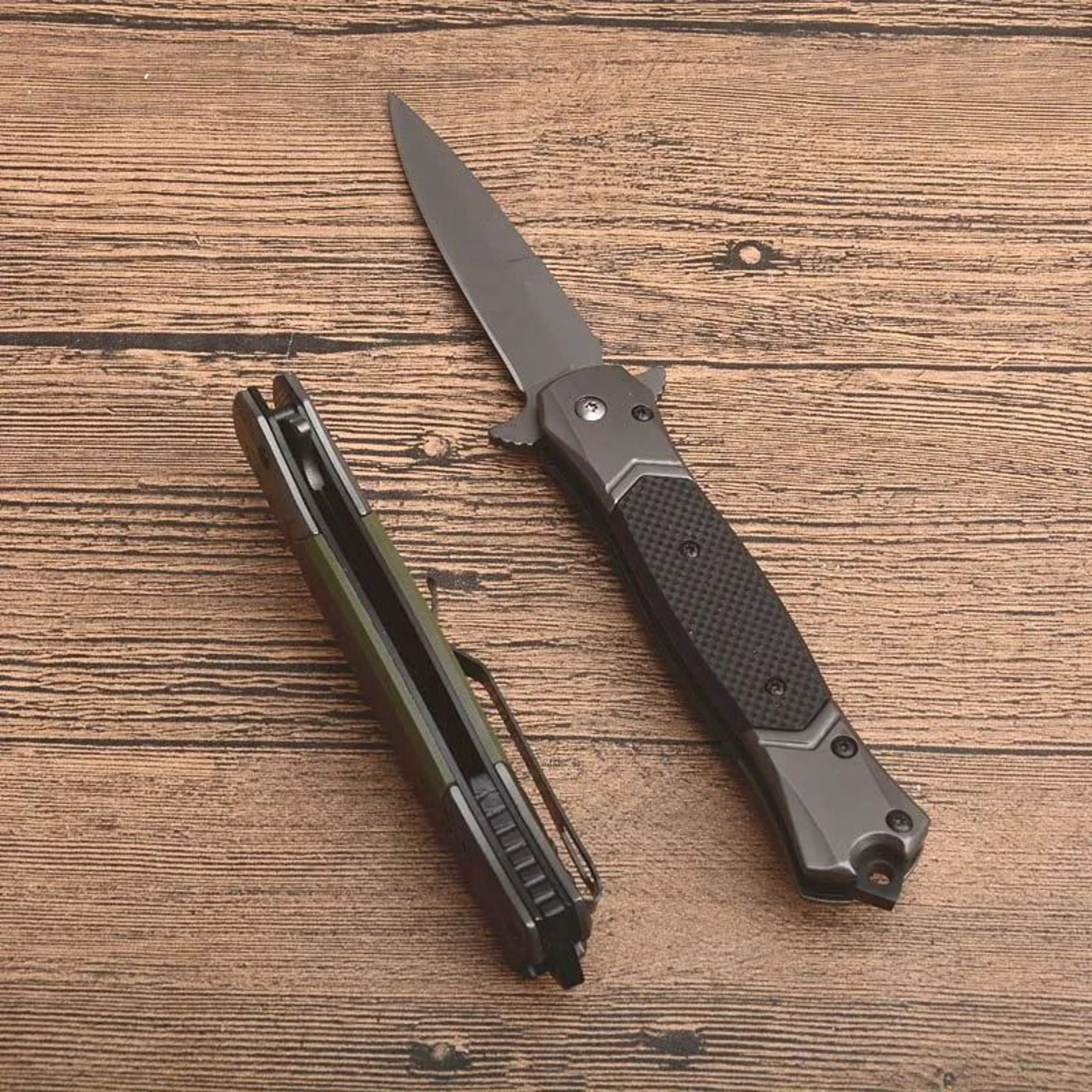 Assisted Open Folding Pocket Knife Blade Handle 2
