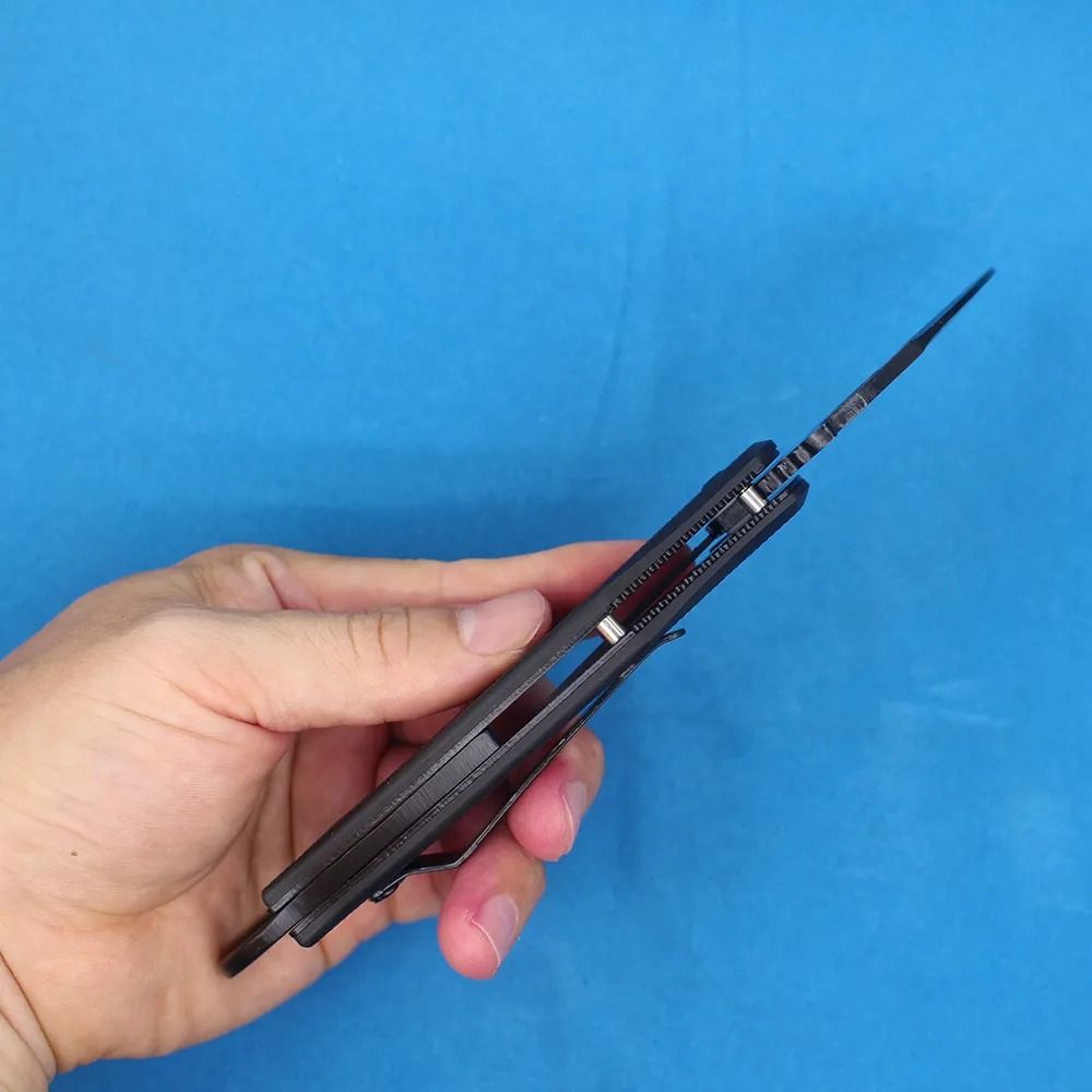 Folding Knife Black Blade Handle Tactical EDC Pocket Knife 2