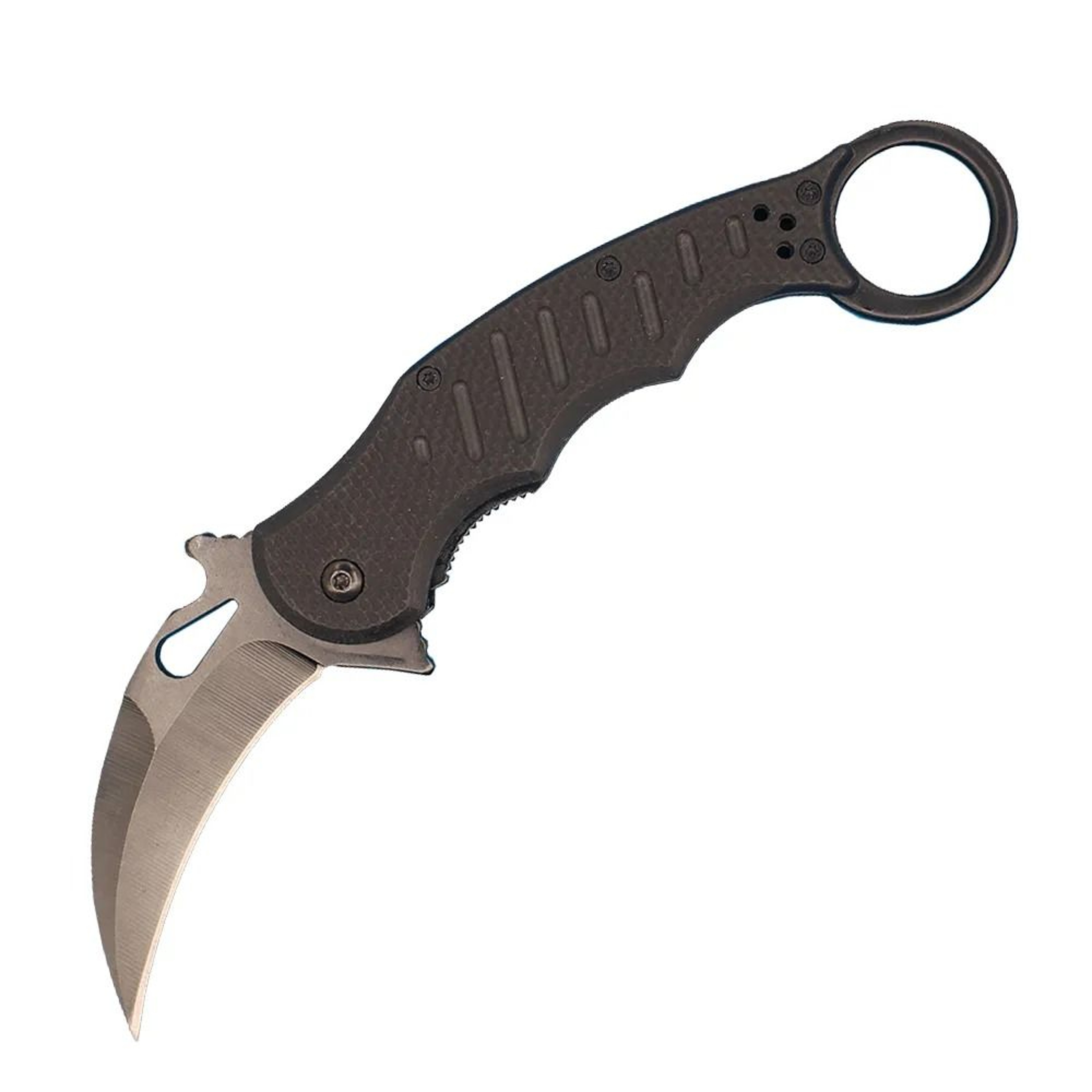 Folding Knife Black Blade Handle Tactical EDC Pocket Knife 0
