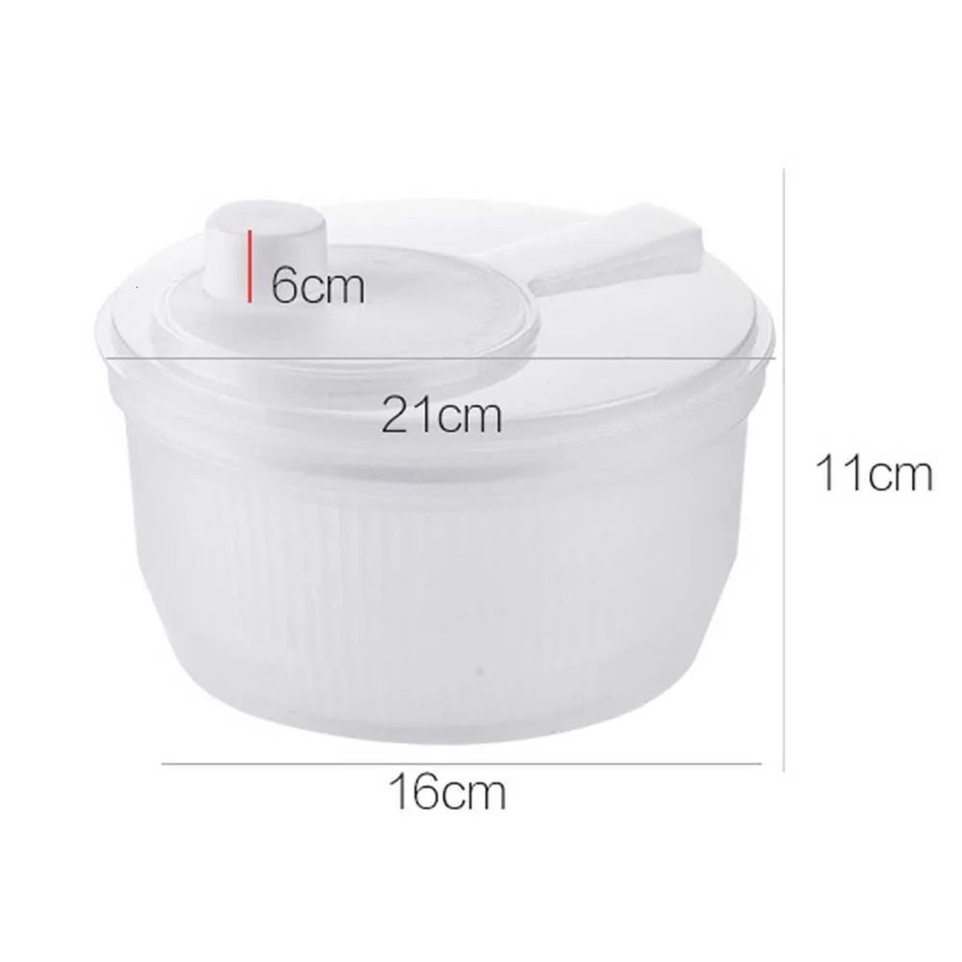 Manual Salad Spinner Vegetable Washer Fruit Dryer Basket Kitchen Tool 1