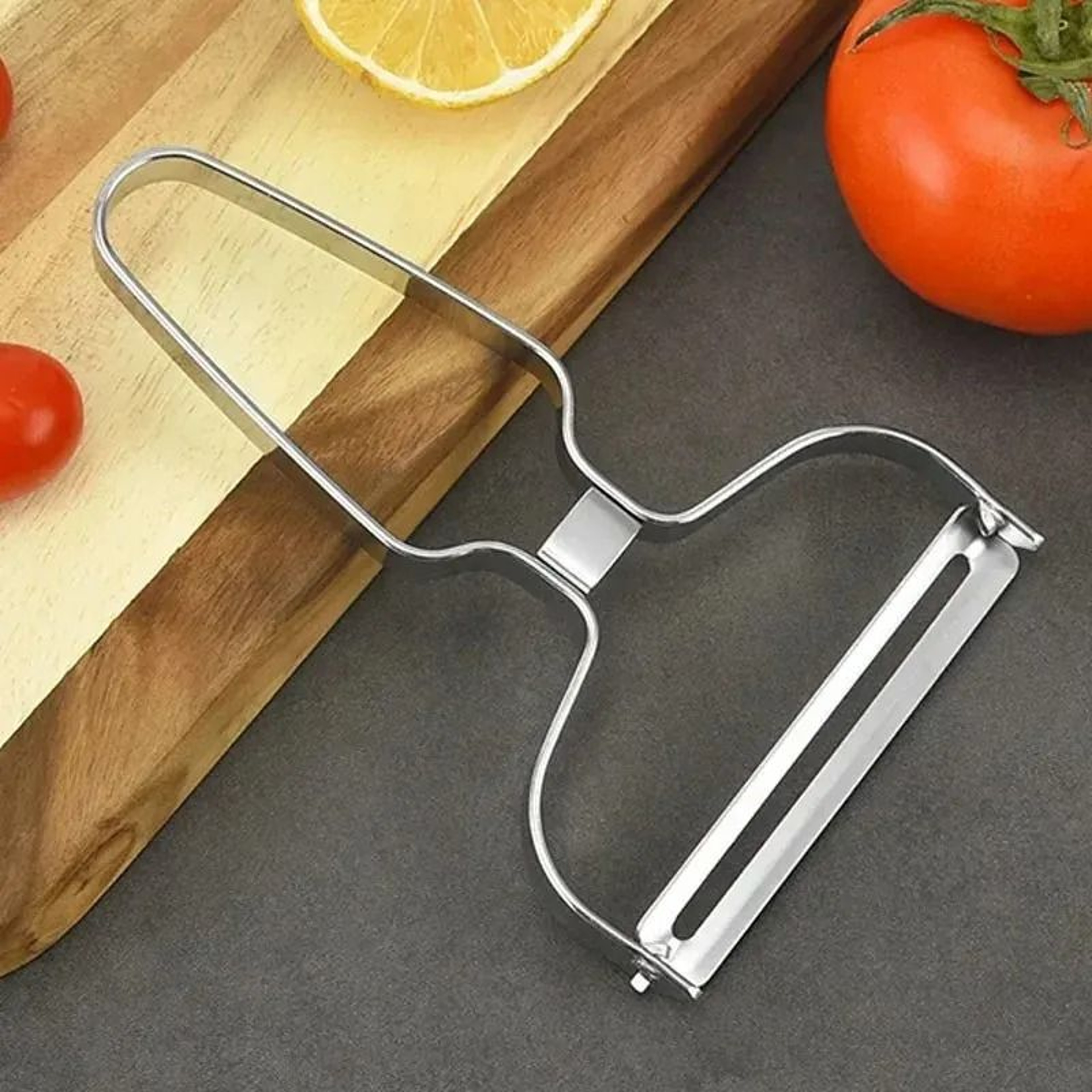 Stainless Steel Vegetable Slicer Wide Mouth Cabbage Grater Handheld Fruit Cutter 2