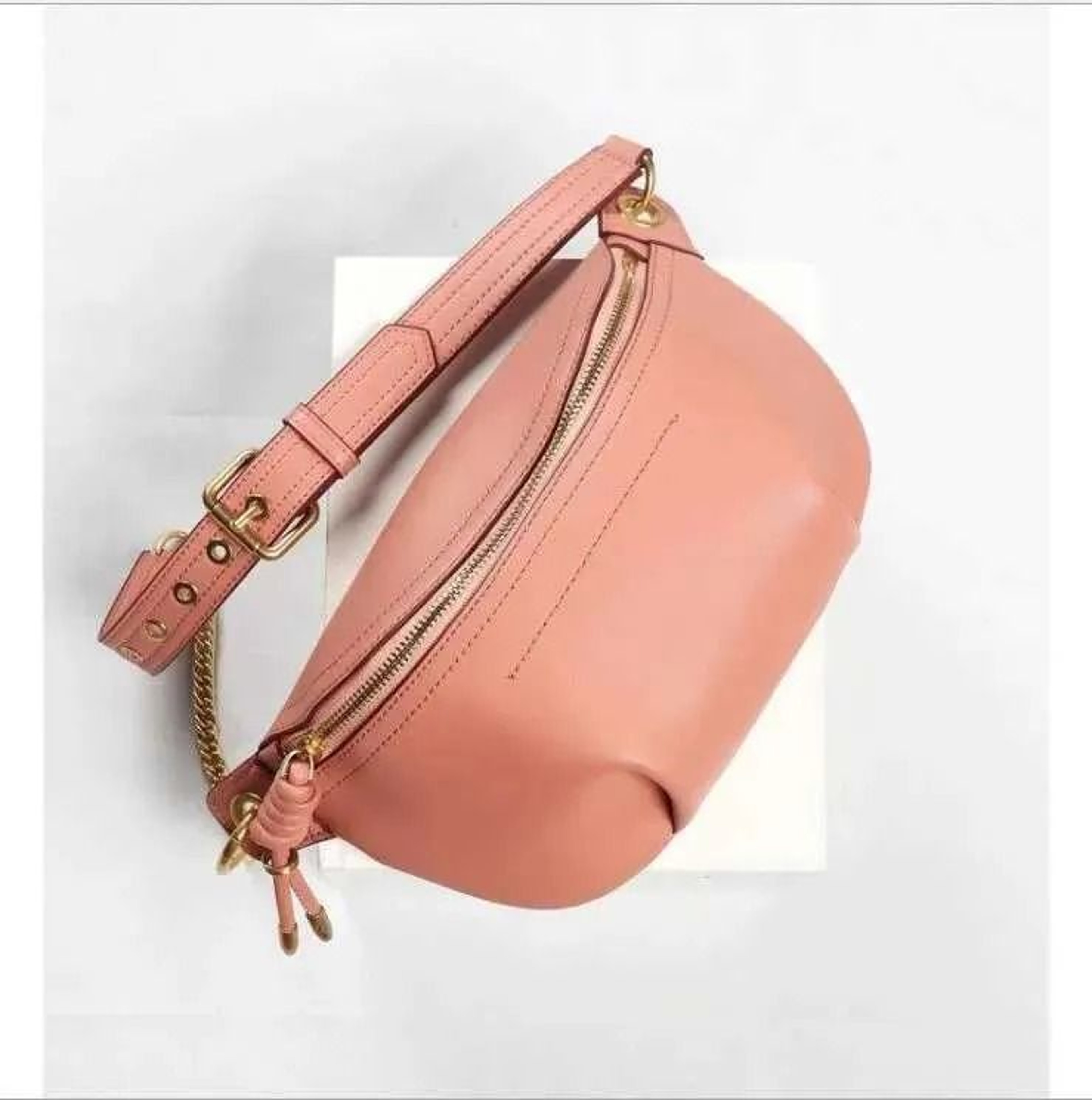 Women Genuine Leather Belt Bag Cowskin Fanny Pack Shoulder Waist Bag 1
