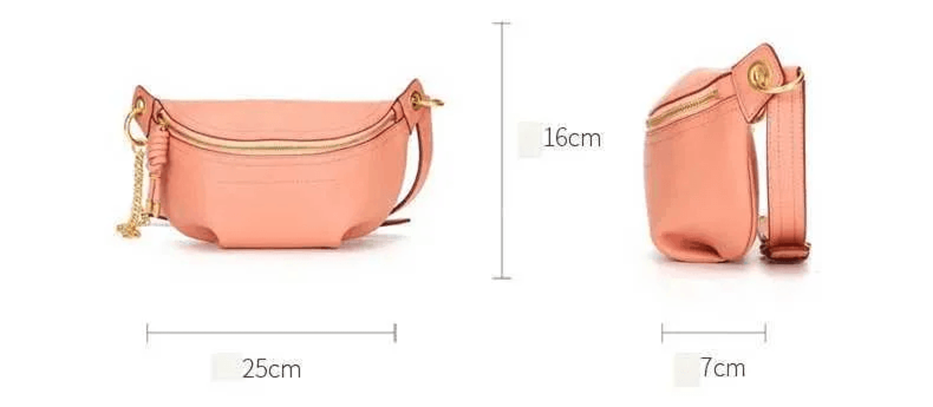 Women Genuine Leather Belt Bag Cowskin Fanny Pack Shoulder Waist Bag 3